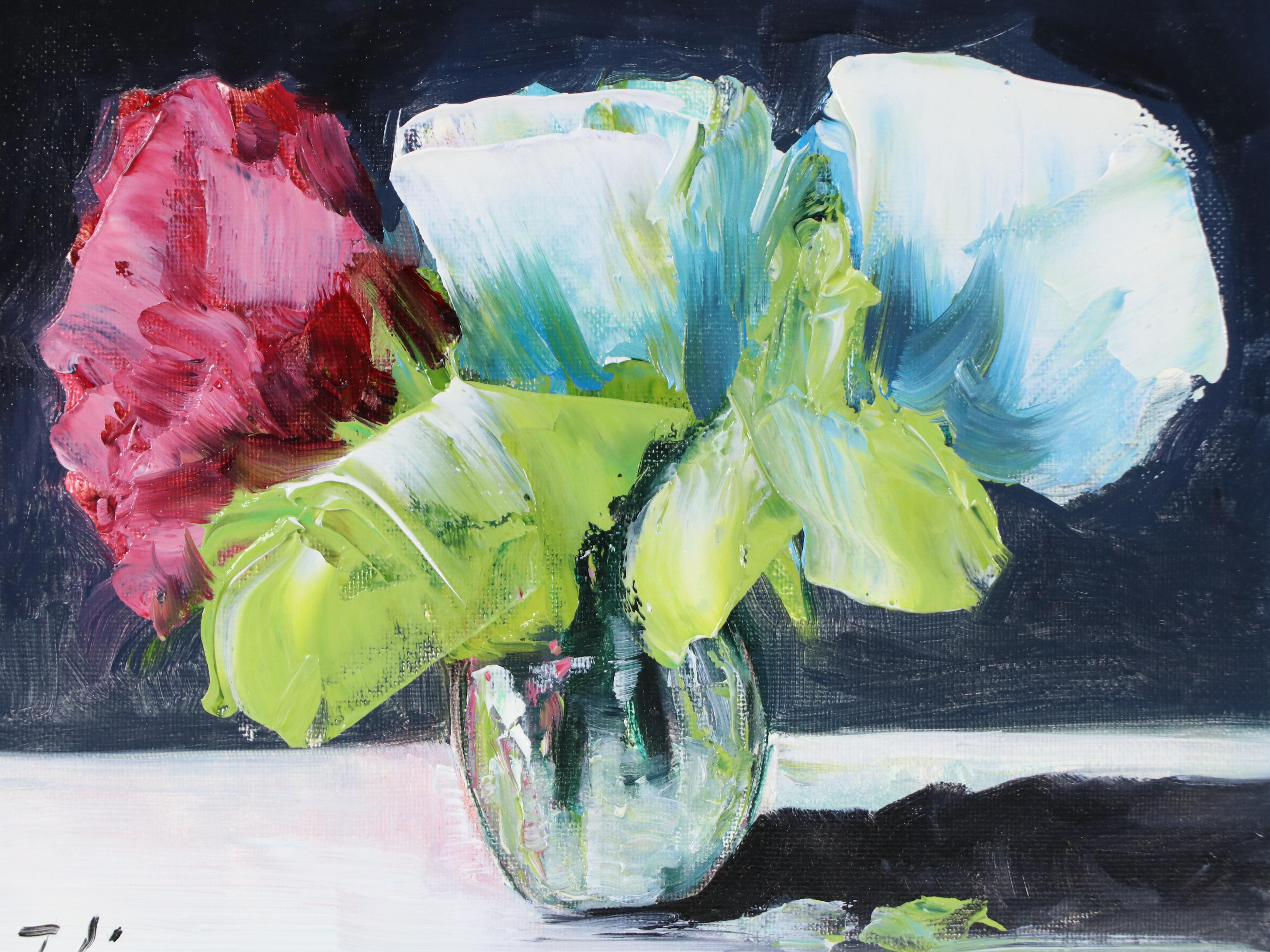 José M. Lima Floral Still Life Oil Painting, 2025