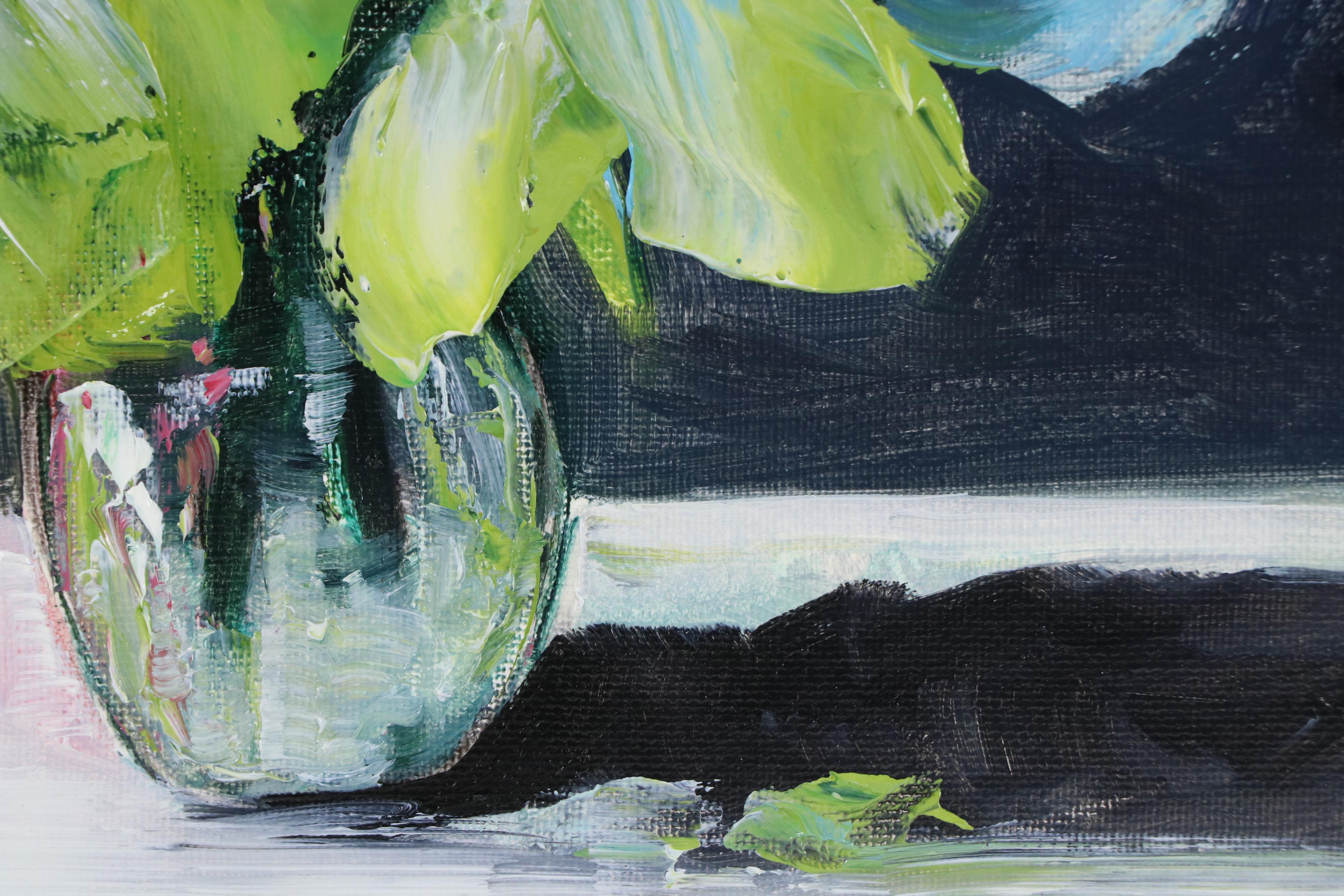 José M. Lima Floral Still Life Oil Painting, 2025