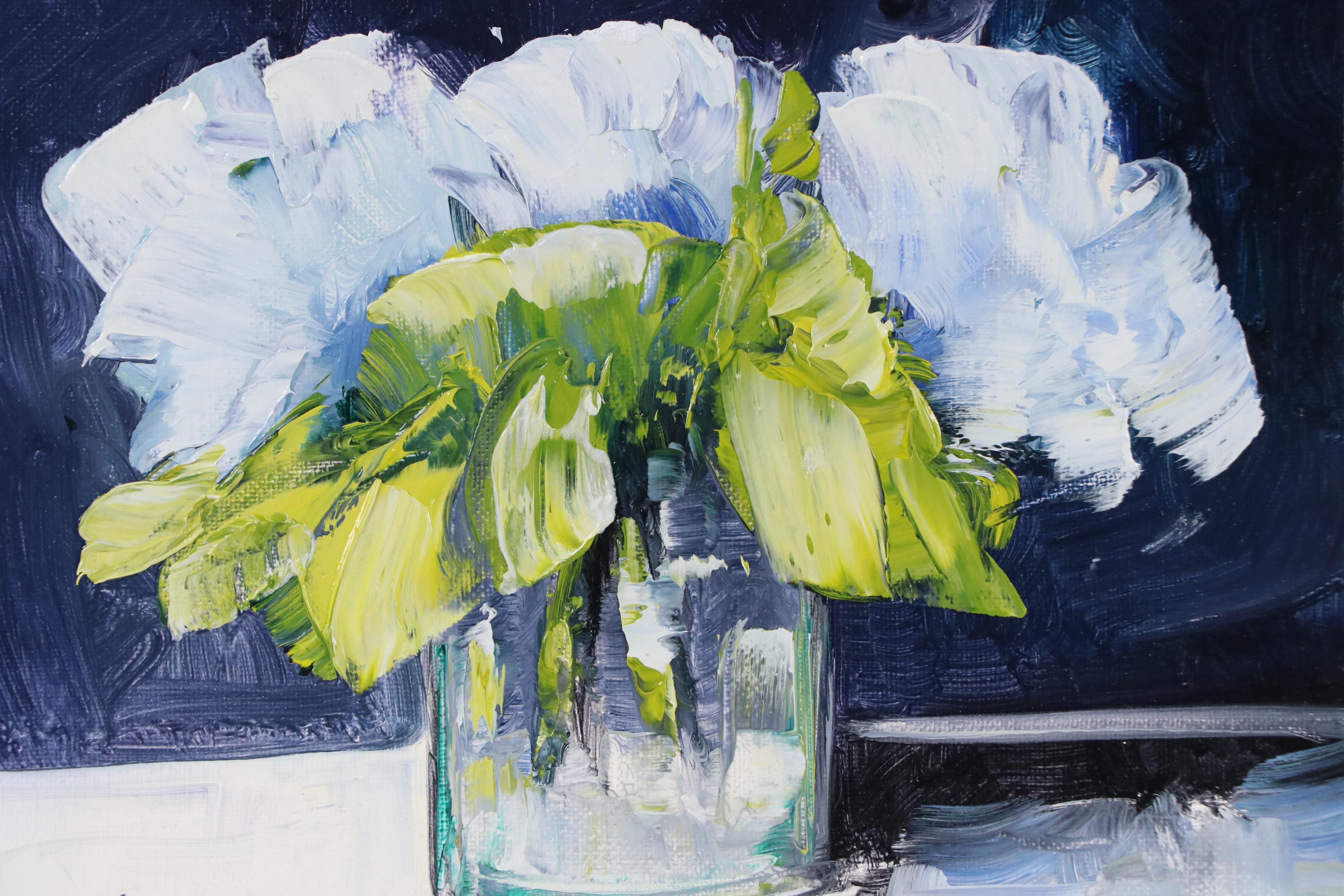 José M. Lima Floral Still Life Oil Painting, 2025