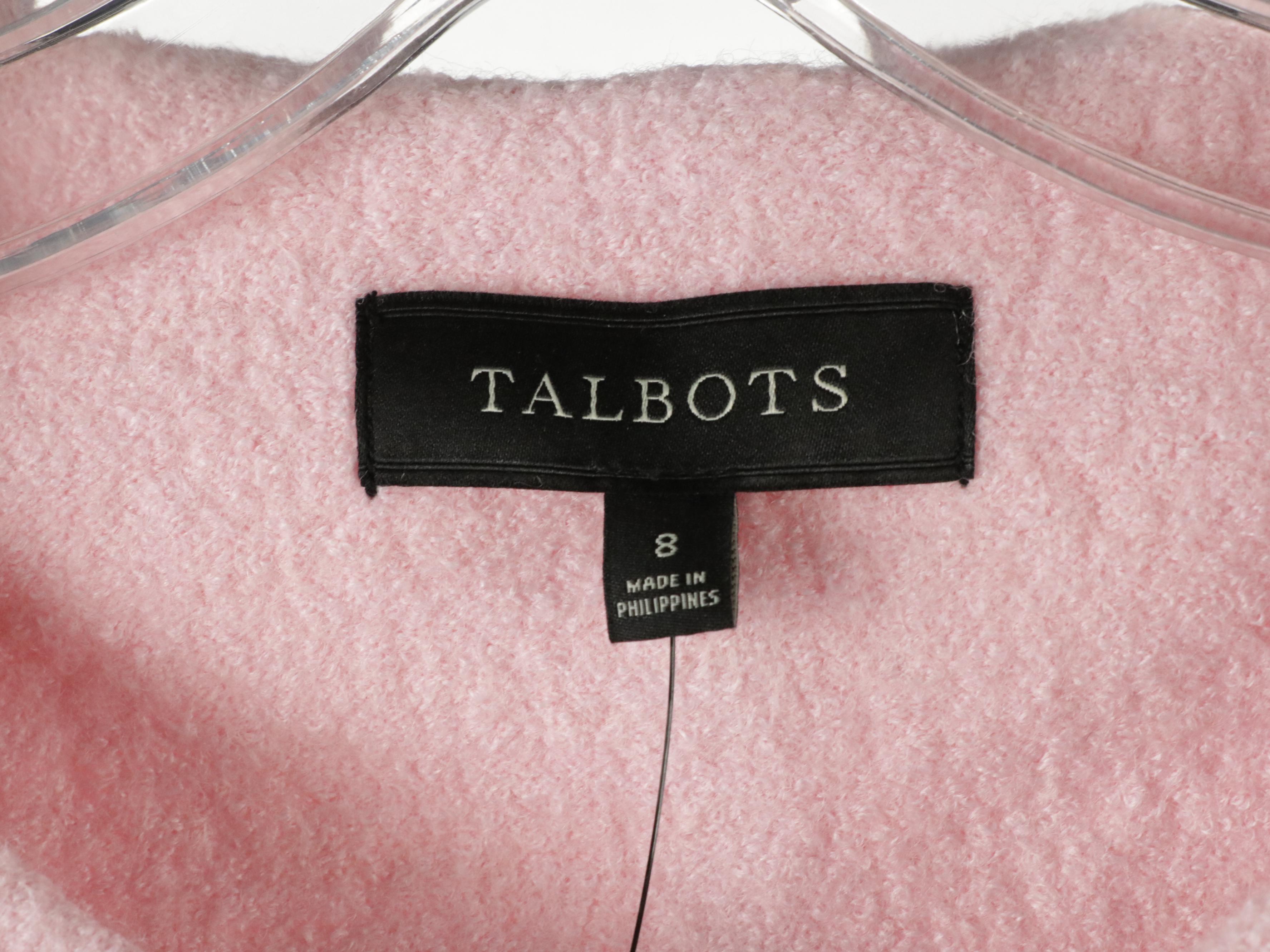 Talbots Metallic Cotton Tweed Jacket, Pink Wool Blend Coat, Knit Top & Blazer