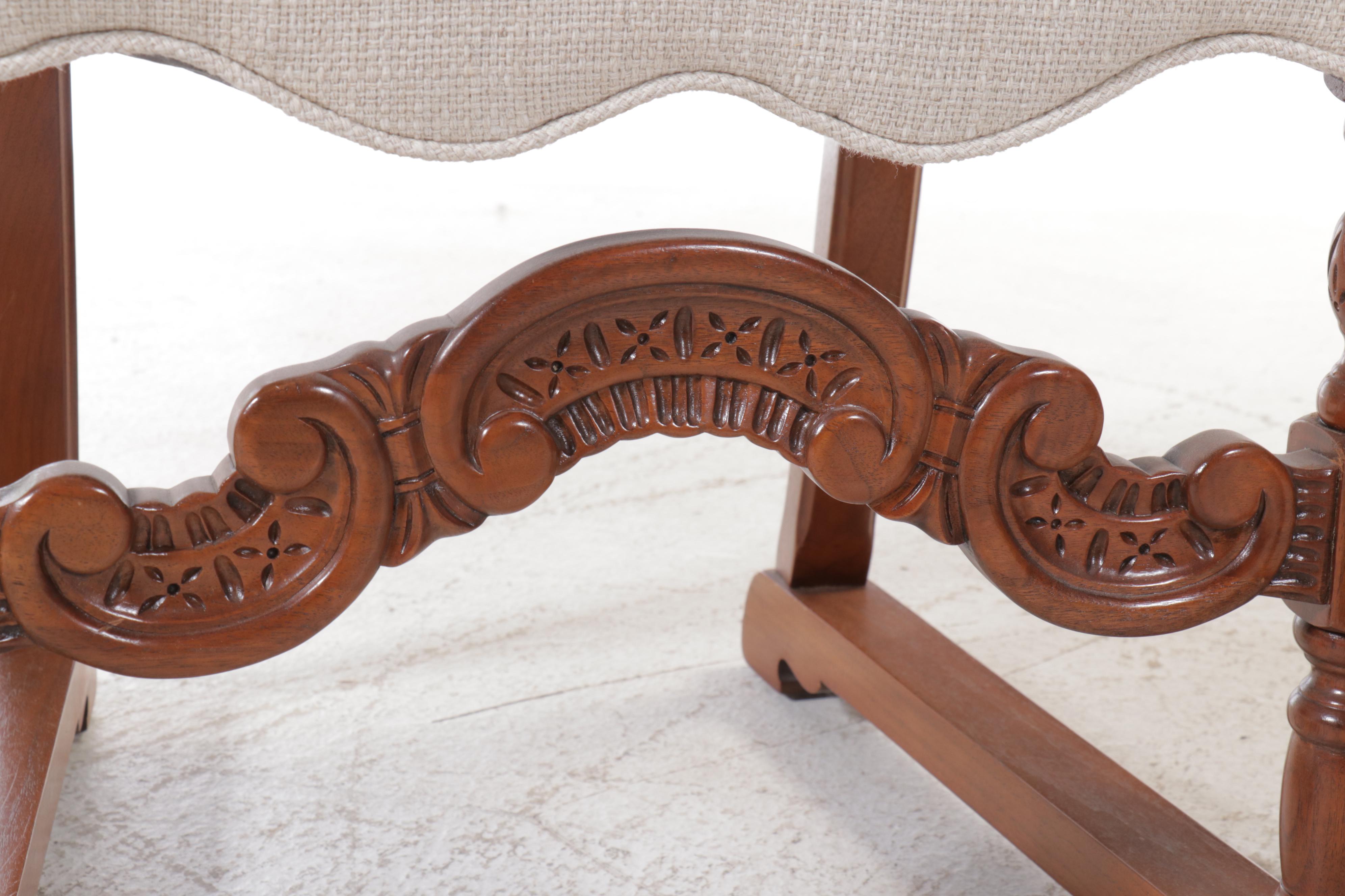 Eight Piece Jacobean Style Dining Set, Early to Mid-20th Century