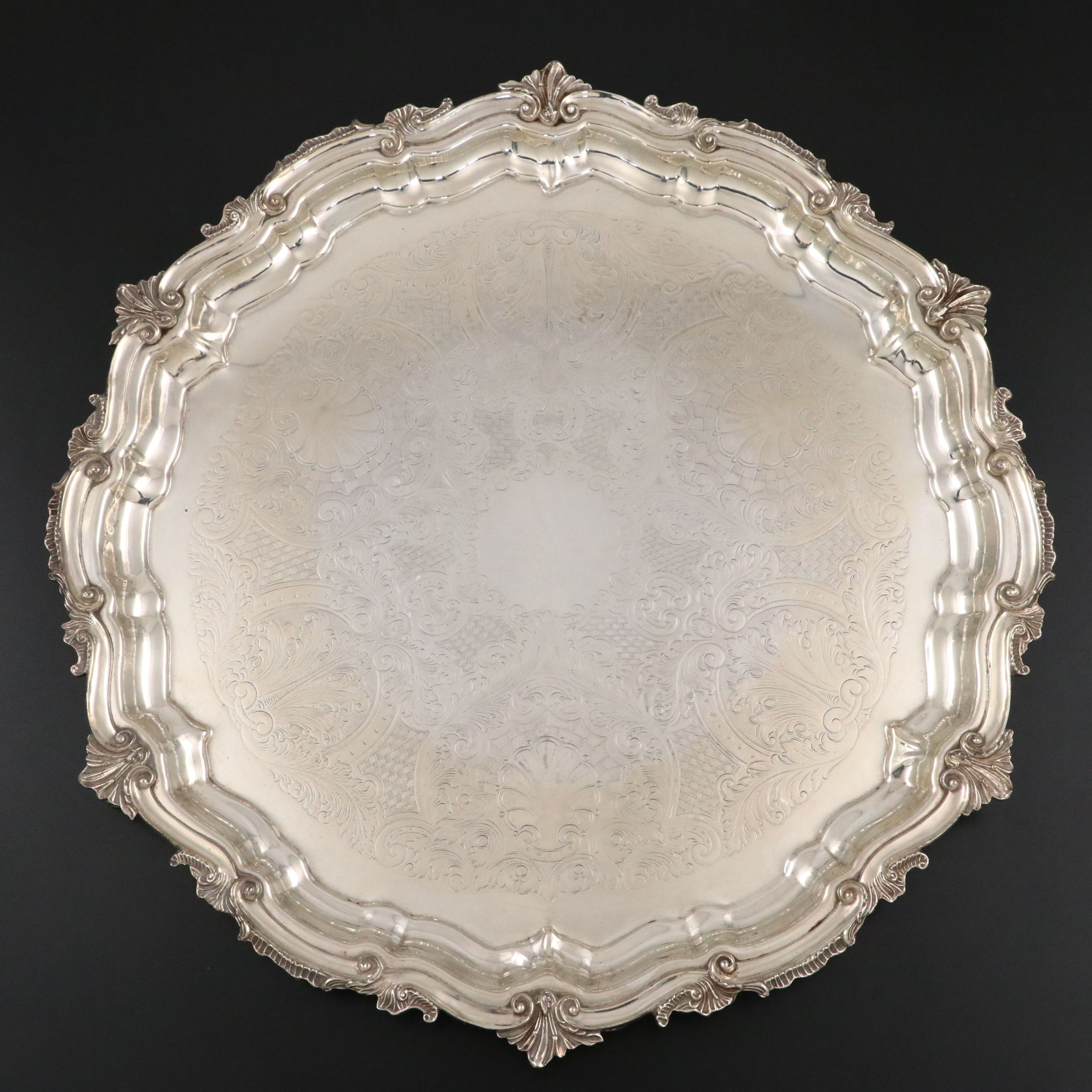 Birmingham Silver Co. Silver Plate Footed Tray