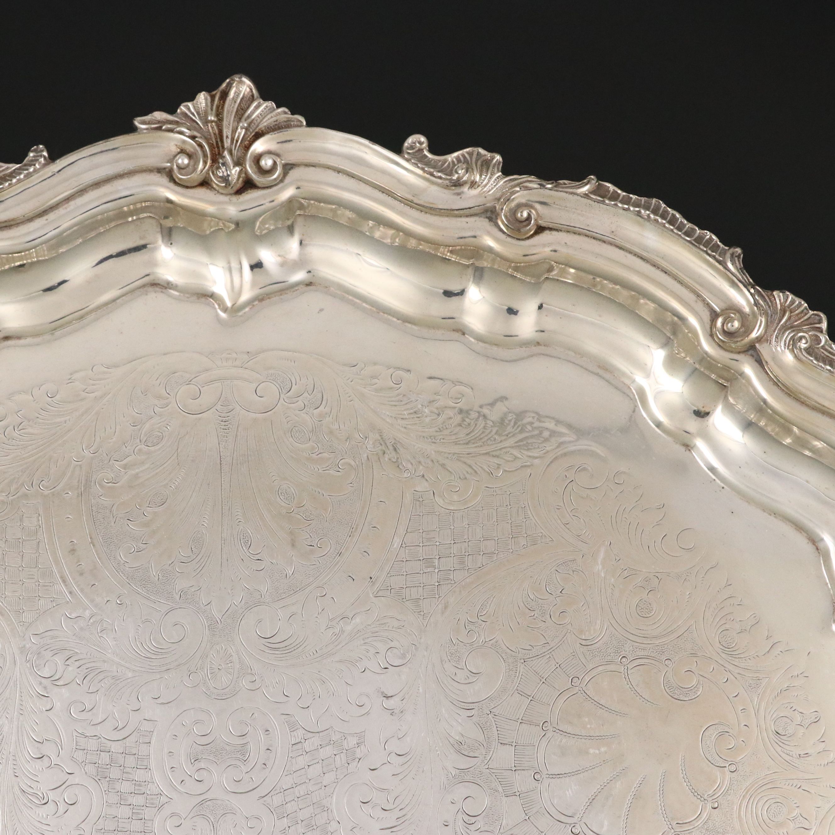 Birmingham Silver Co. Silver Plate Footed Tray