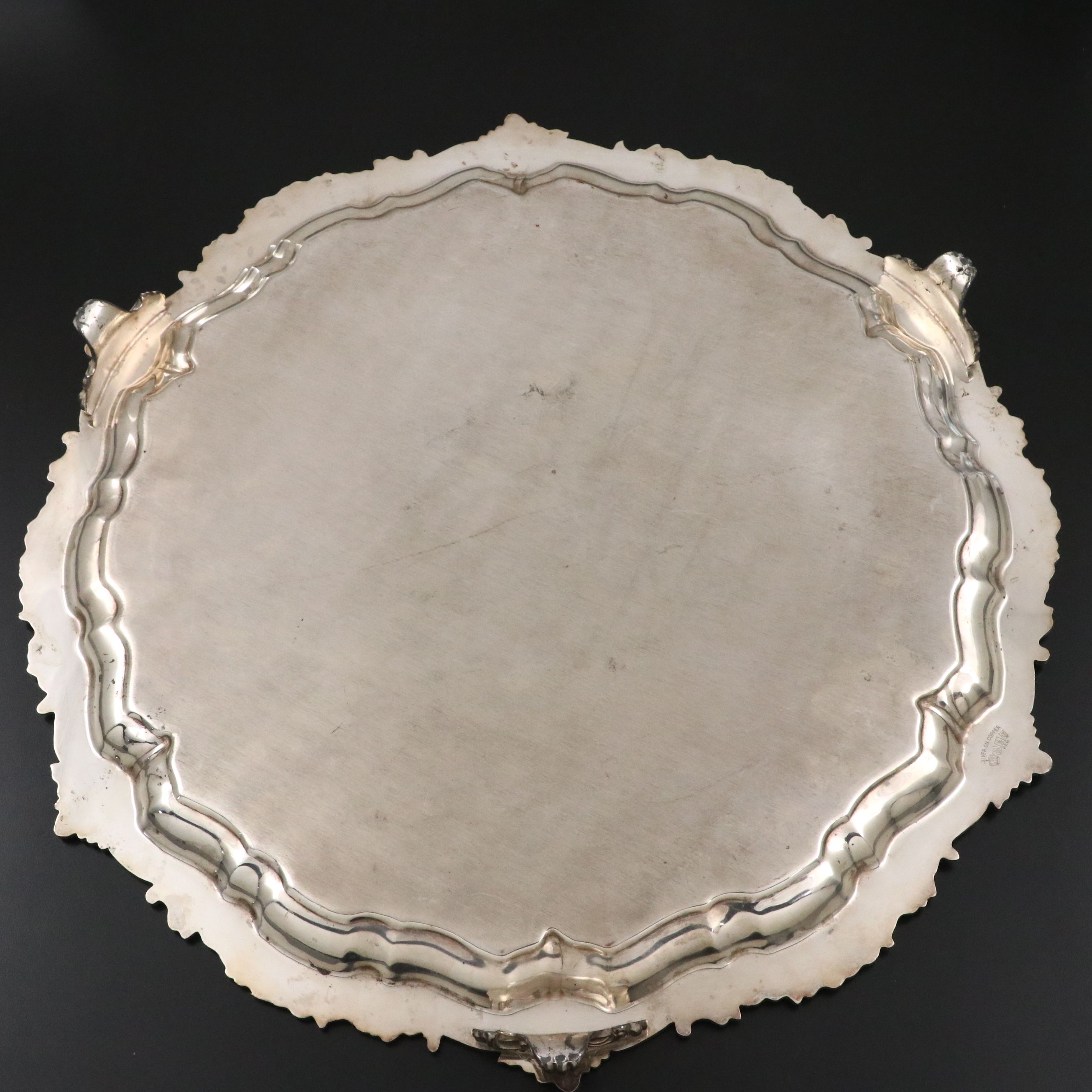Birmingham Silver Co. Silver Plate Footed Tray