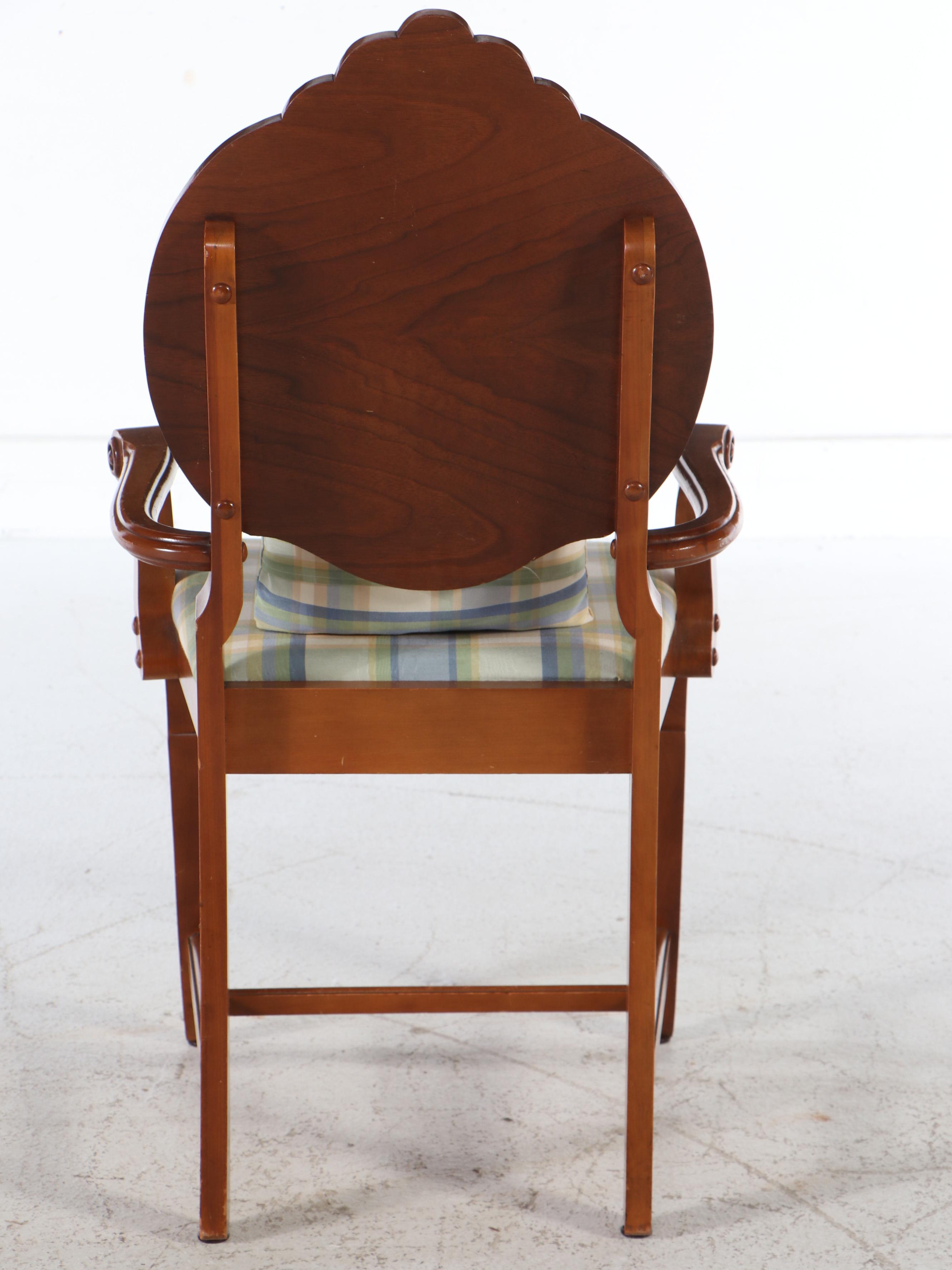 Baroque Style Walnut Armchair