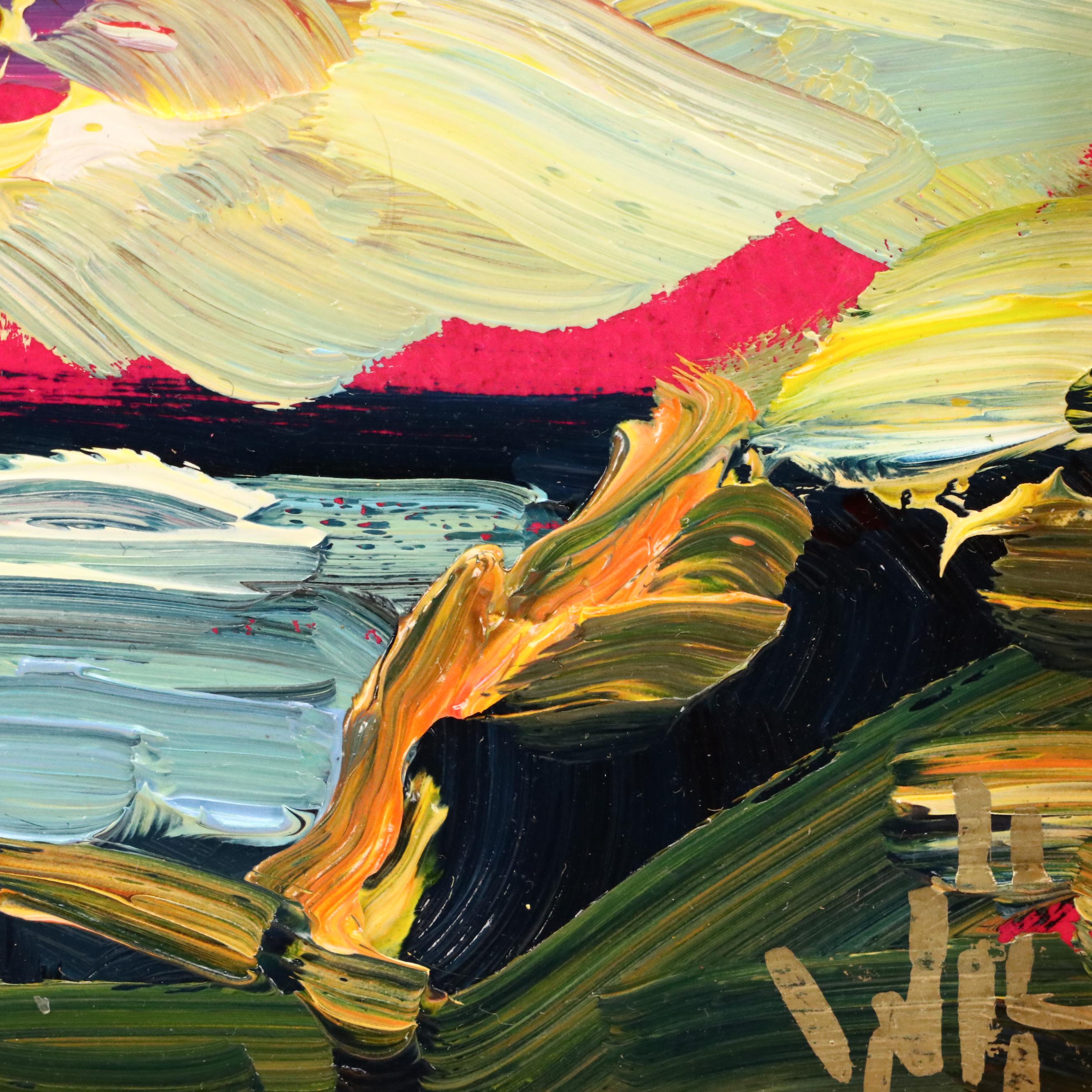 William Hawkins Sunset Landscape Oil Painting, 21st Century