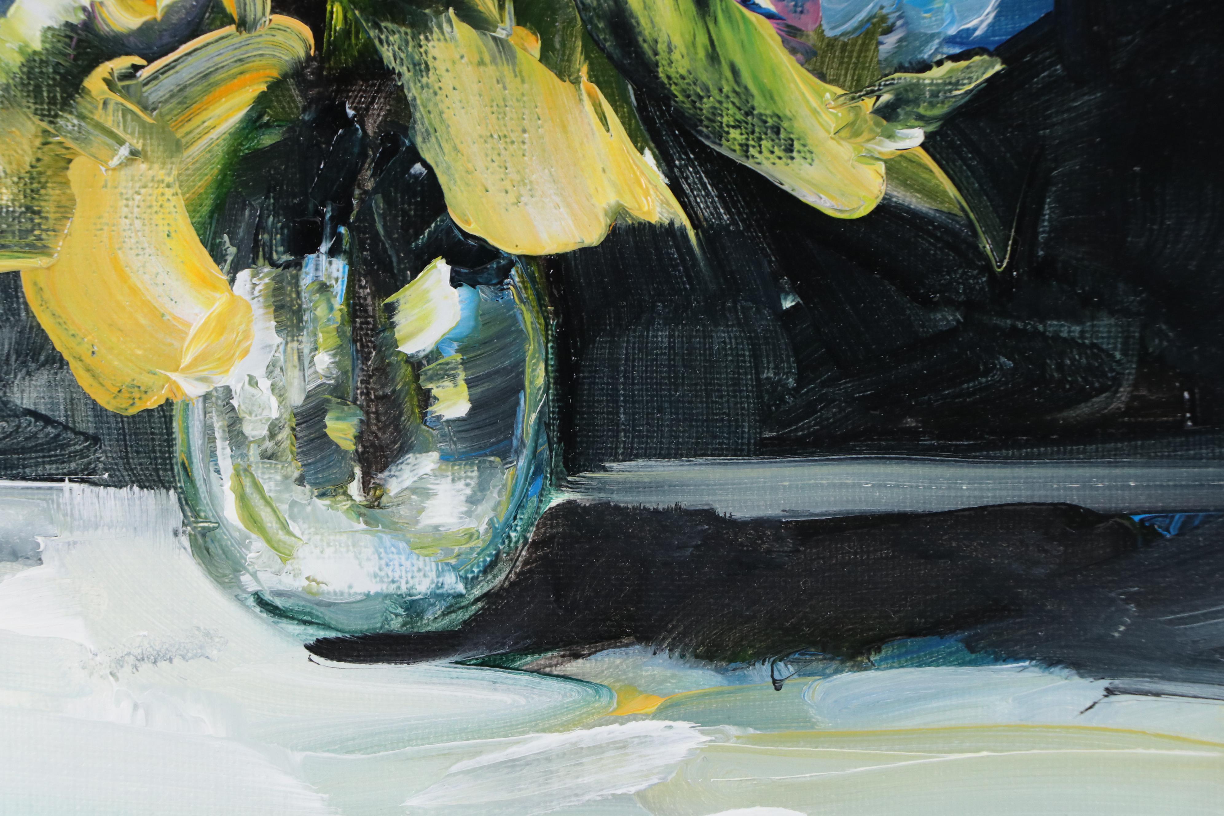 José M. Lima Floral Still Life Oil Painting, 2025