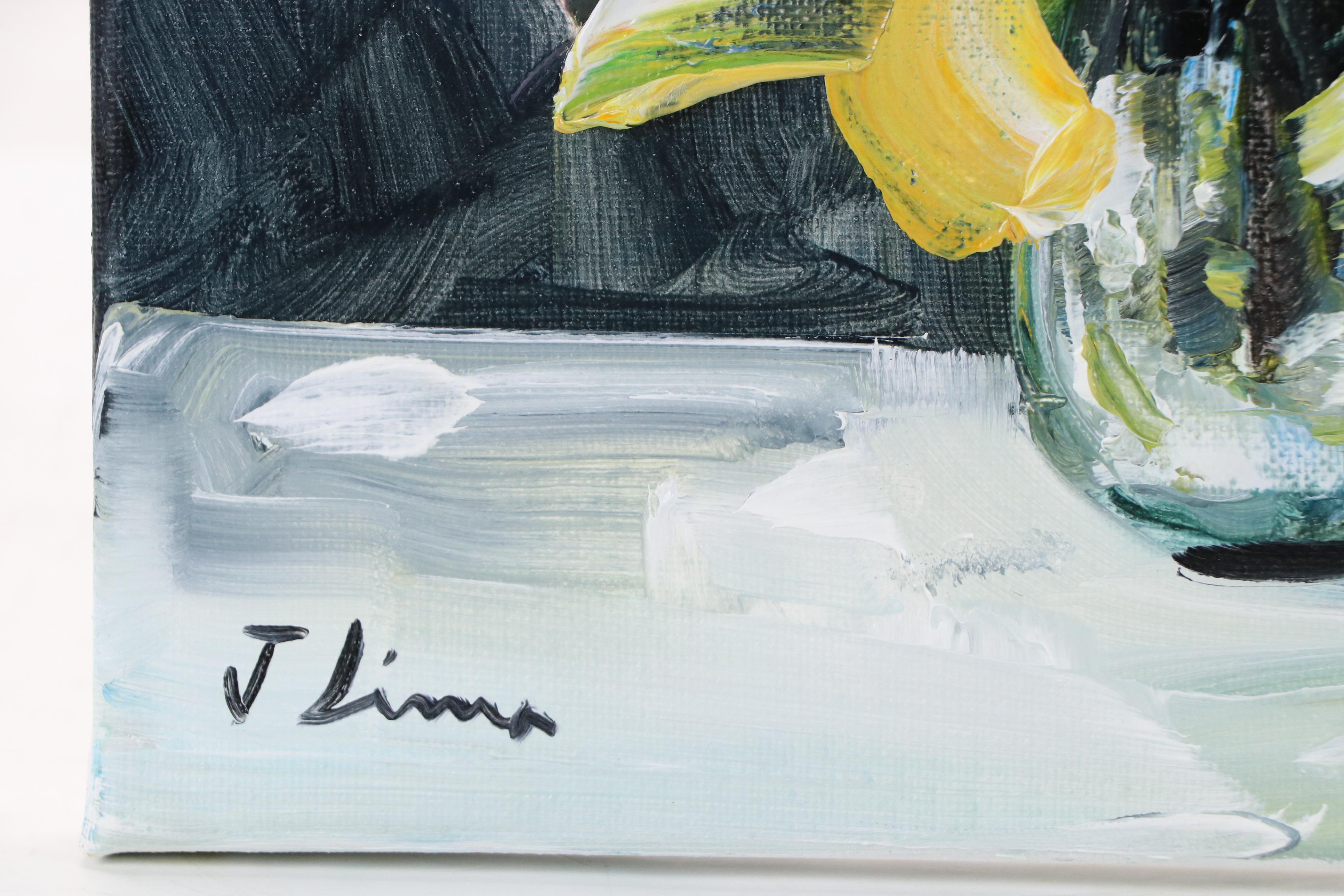 José M. Lima Floral Still Life Oil Painting, 2025