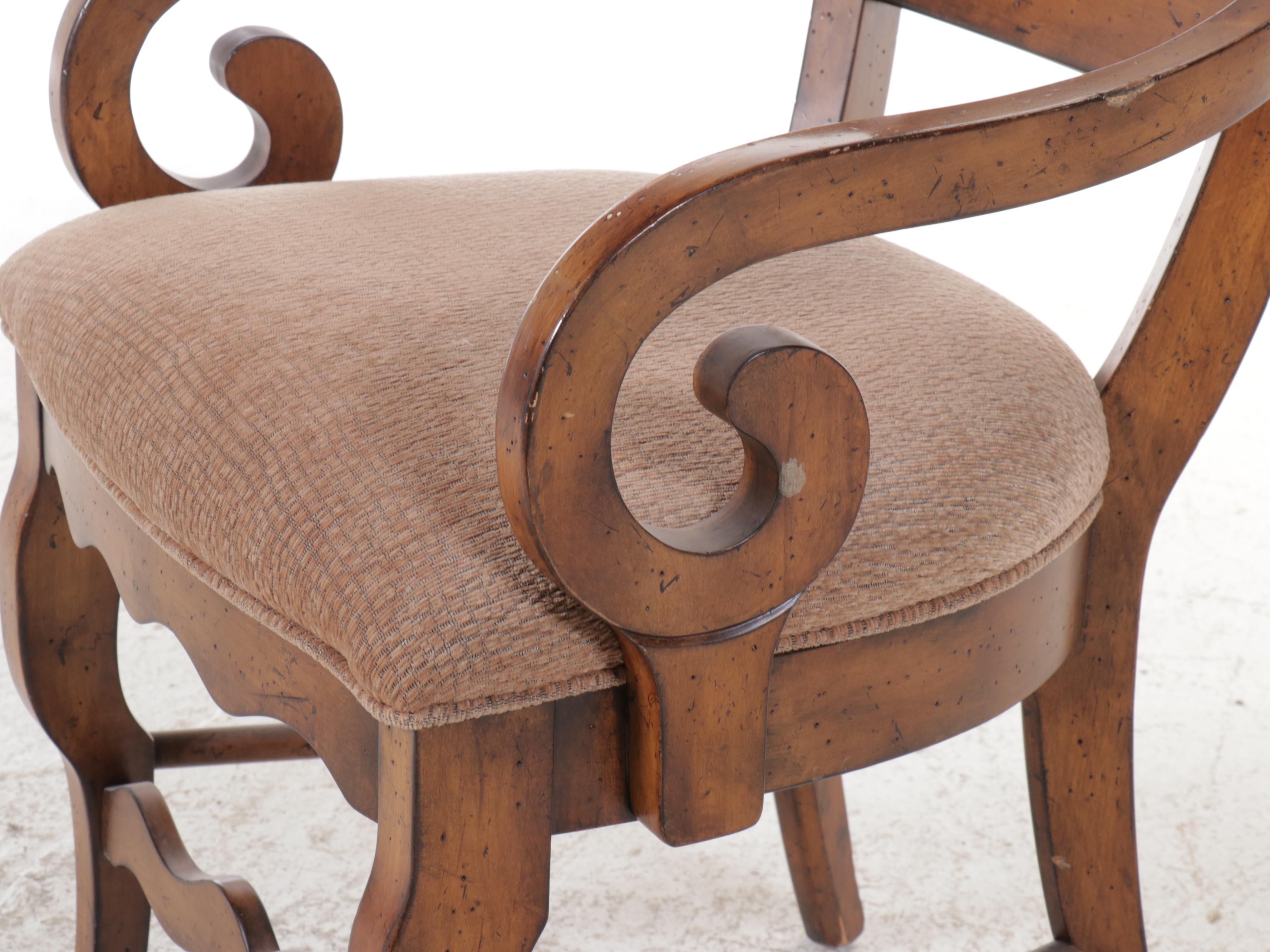 French Provincial Style Ladder-Back Armchair