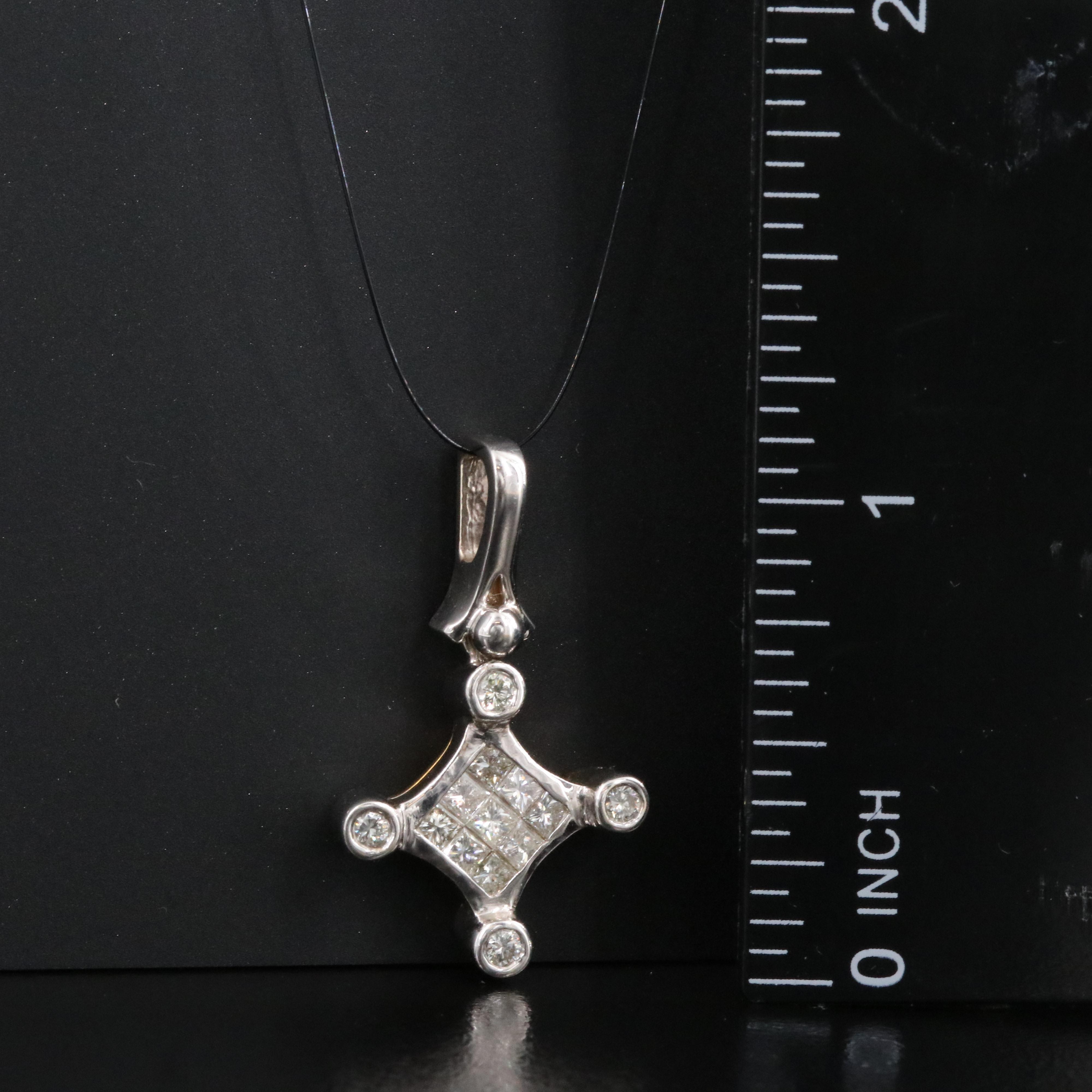 18K 0.77 CTW Diamond Pendant