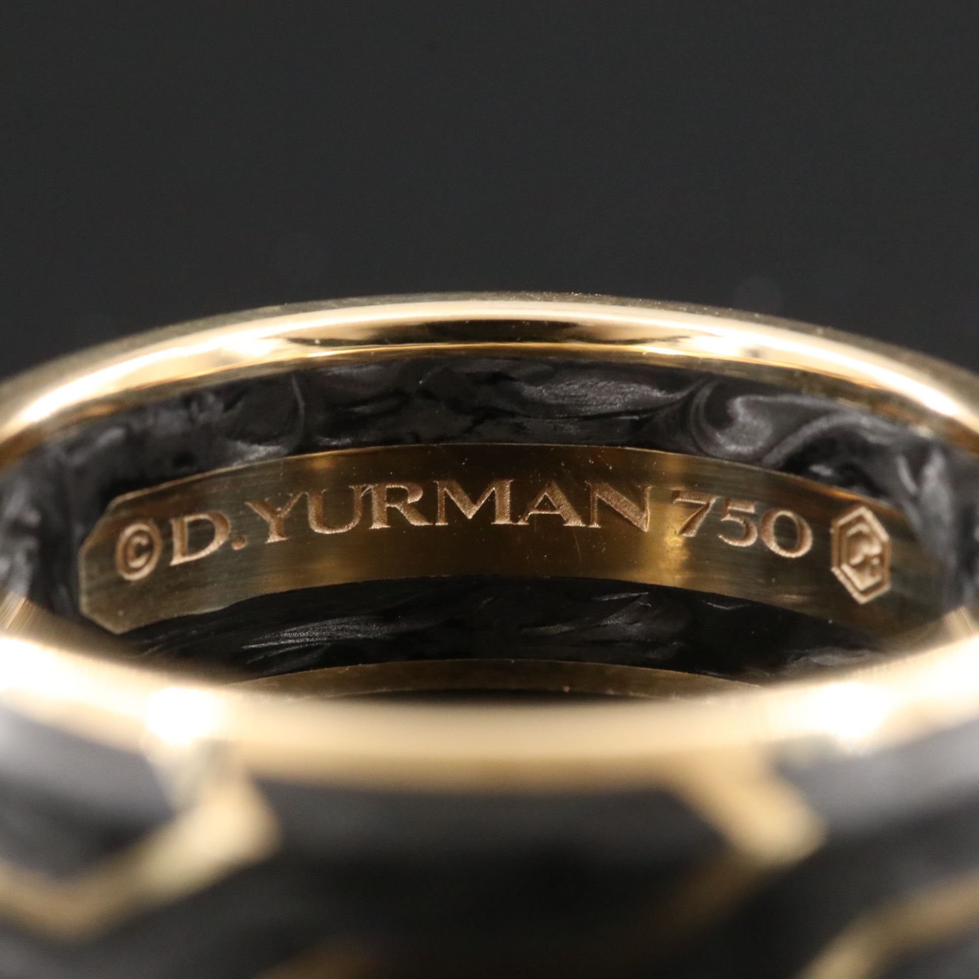 David Yurman 18K Forged Carbon Band