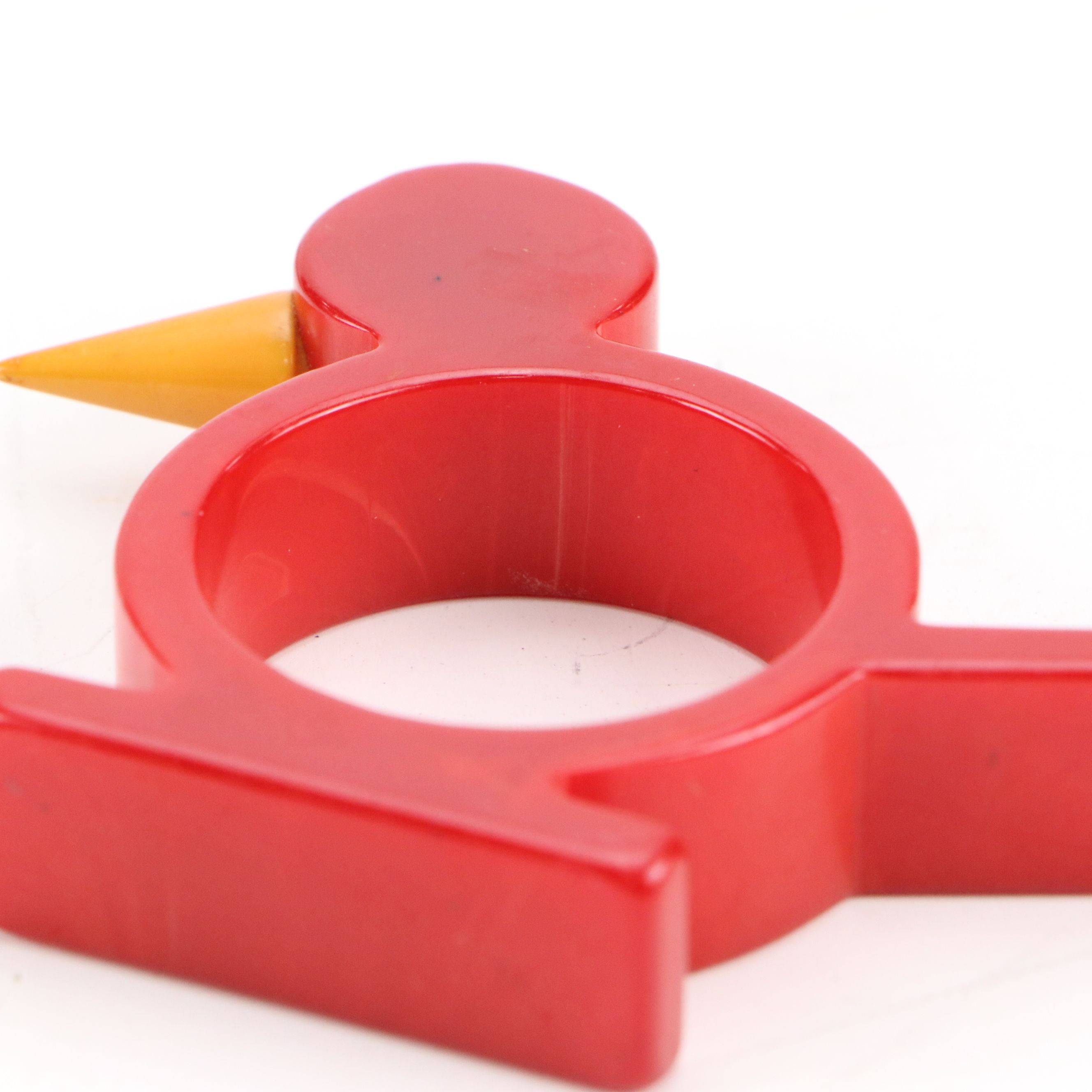 Bakelite Figural Napkin Rings with Other Glass and Resin Rings