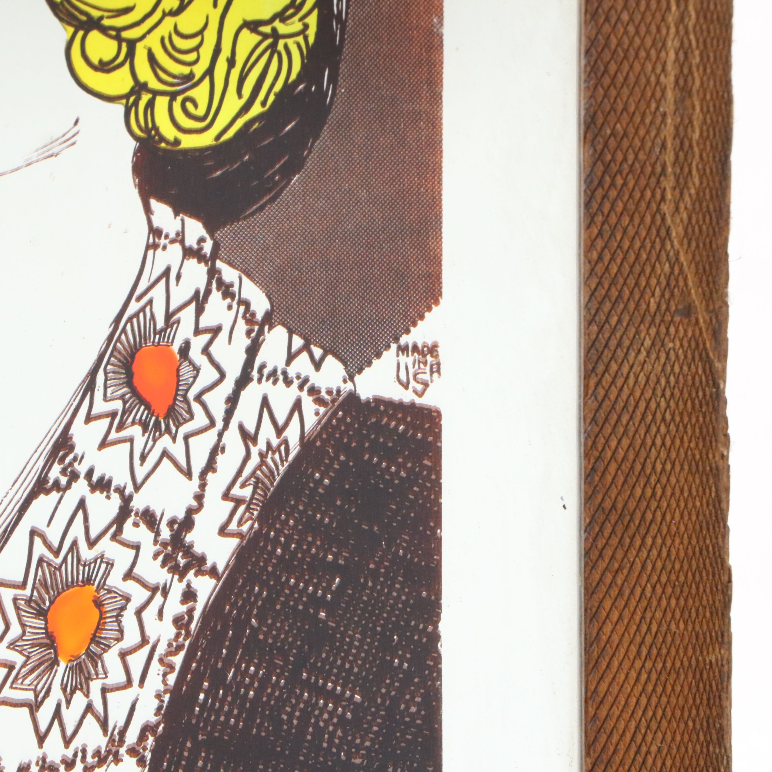 Lucid Lines "Red Lips Kiss My Blues Away" Mirrored Wood Wall Planter