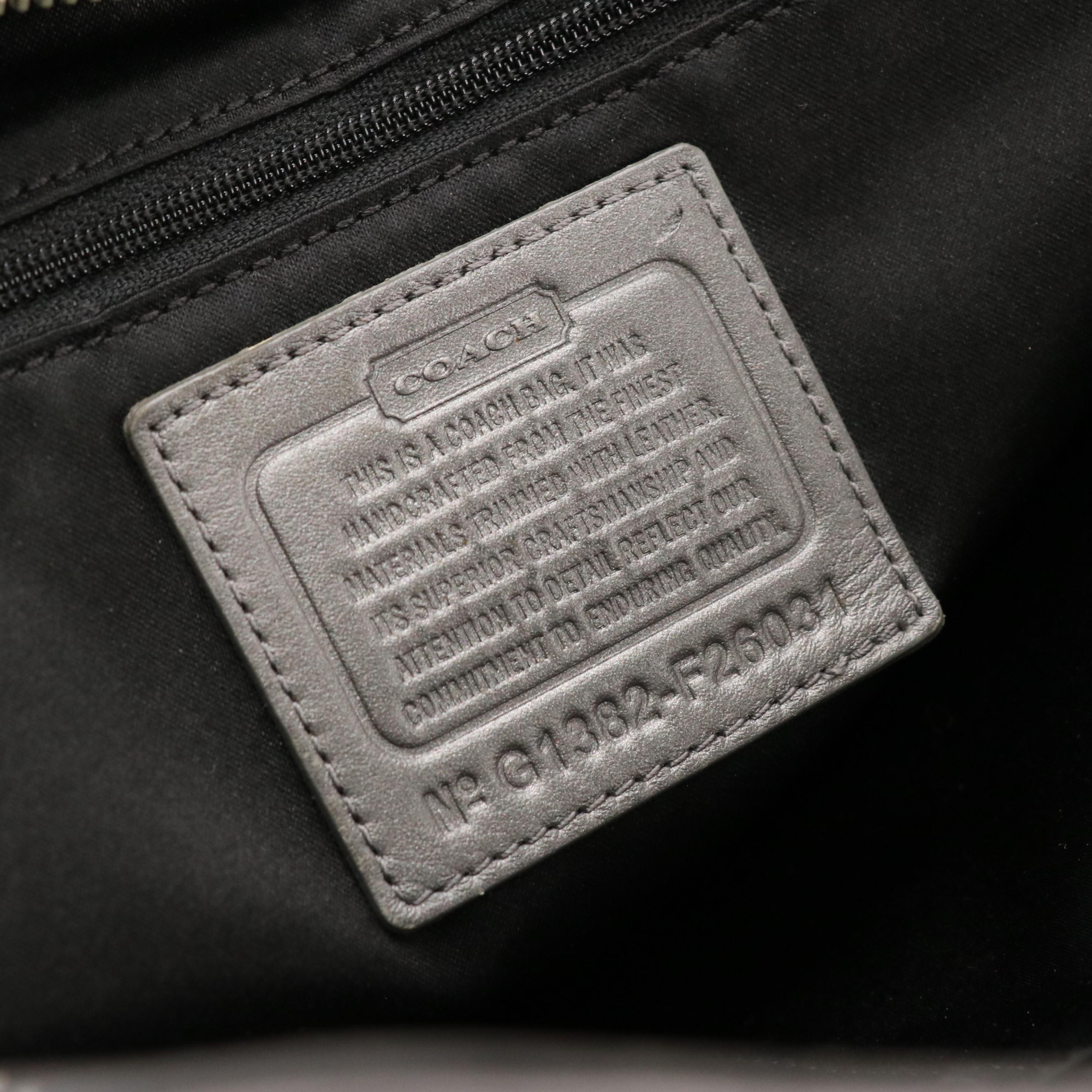 Coach Zoe 12674, Taylor F26031, and Park F30341 Signature Canvas Totes