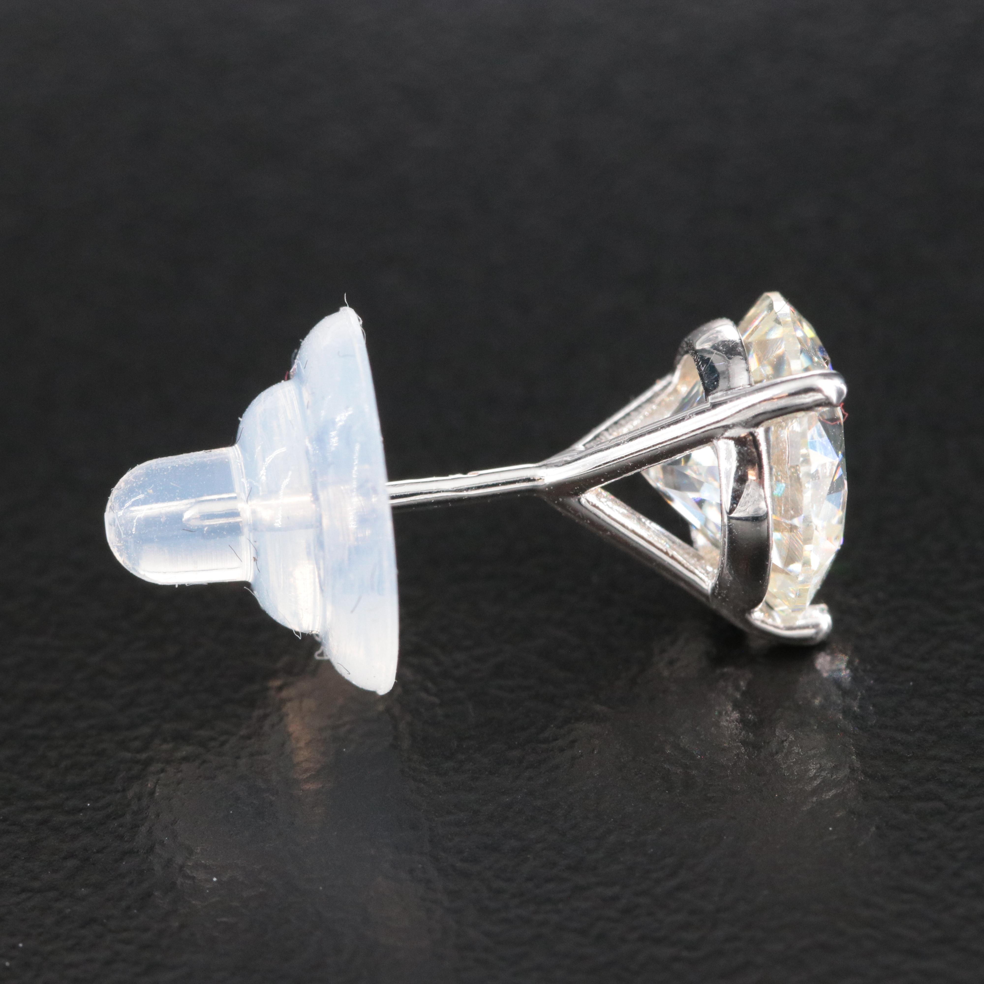 18K 4.00 CTW Lab Grown Diamond Stud Earrings