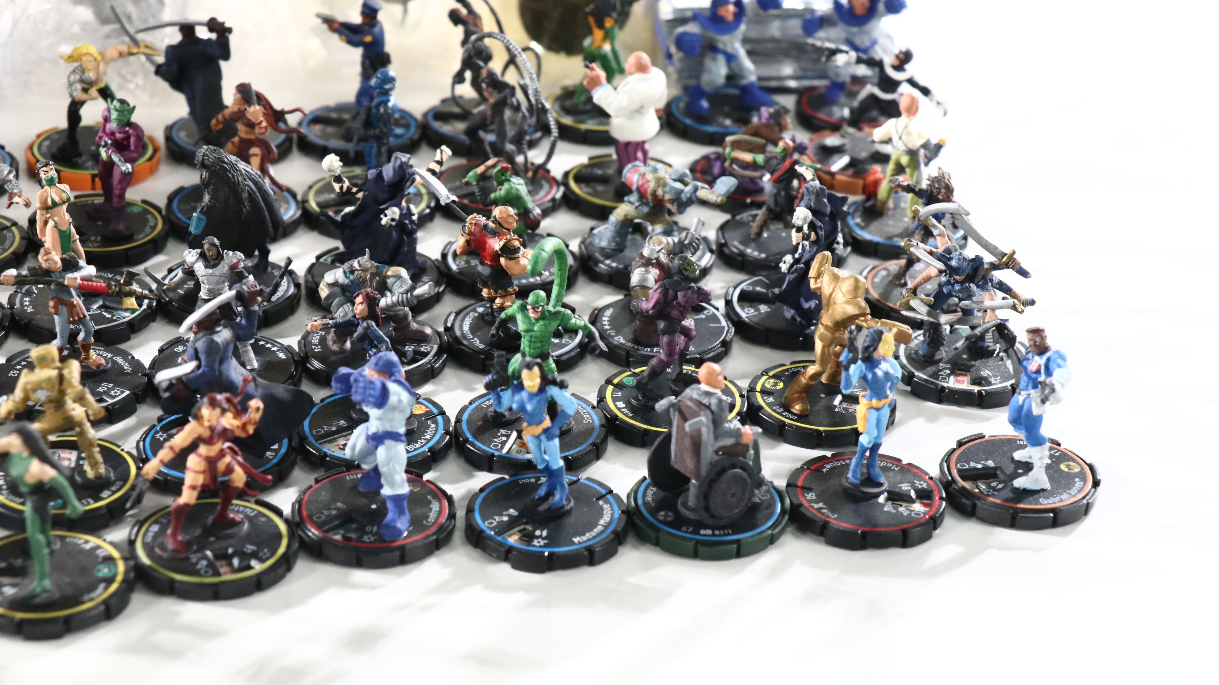 Heroclix Collection Featuring "Scorpion", "Black Cat", "Riddler", and More