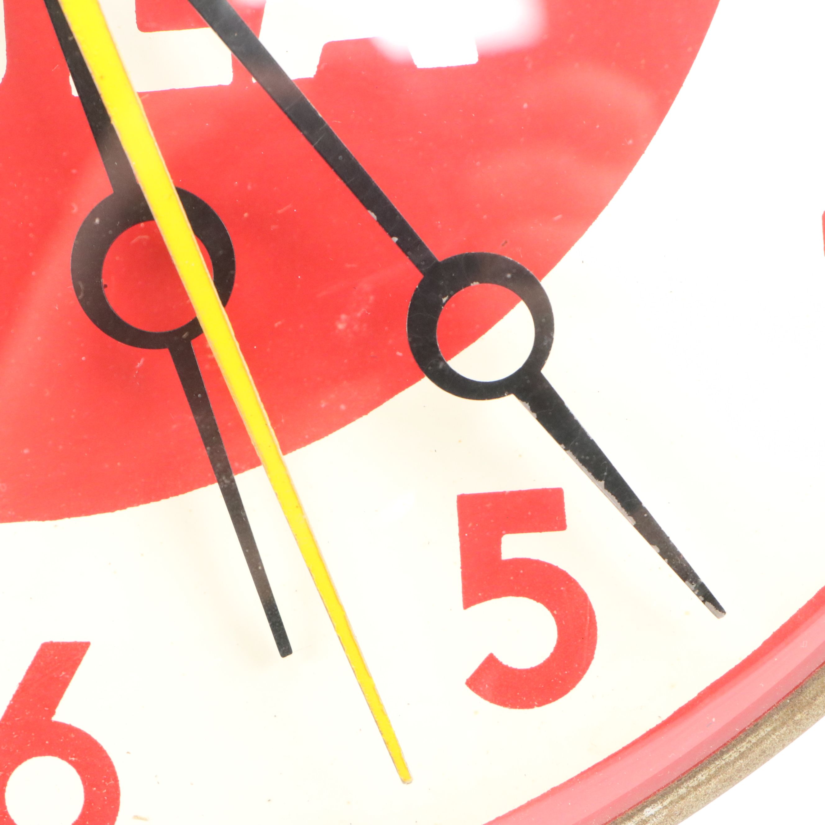 Double Cola Advertising Wall Clock with Cracker Jack Tin