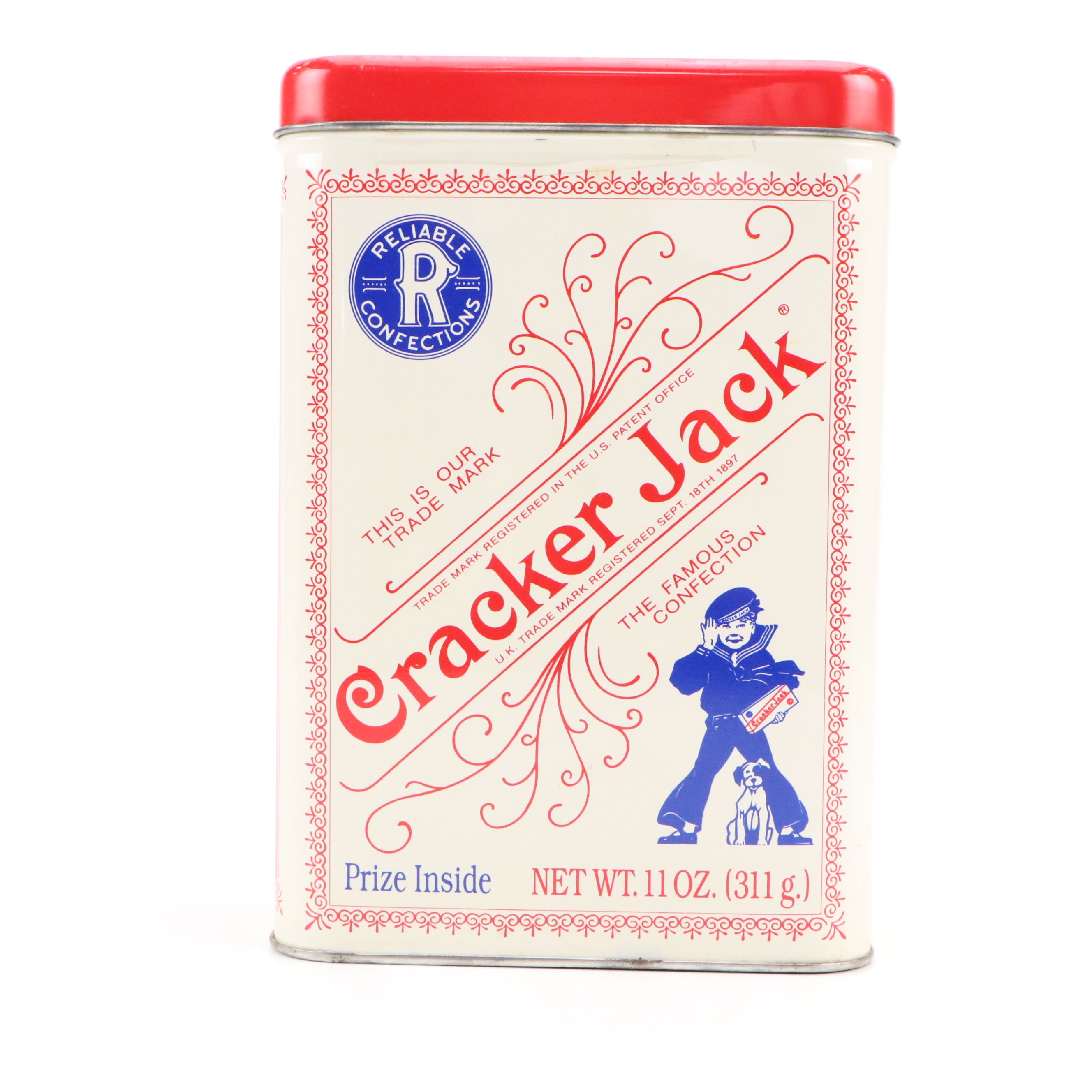 Double Cola Advertising Wall Clock with Cracker Jack Tin