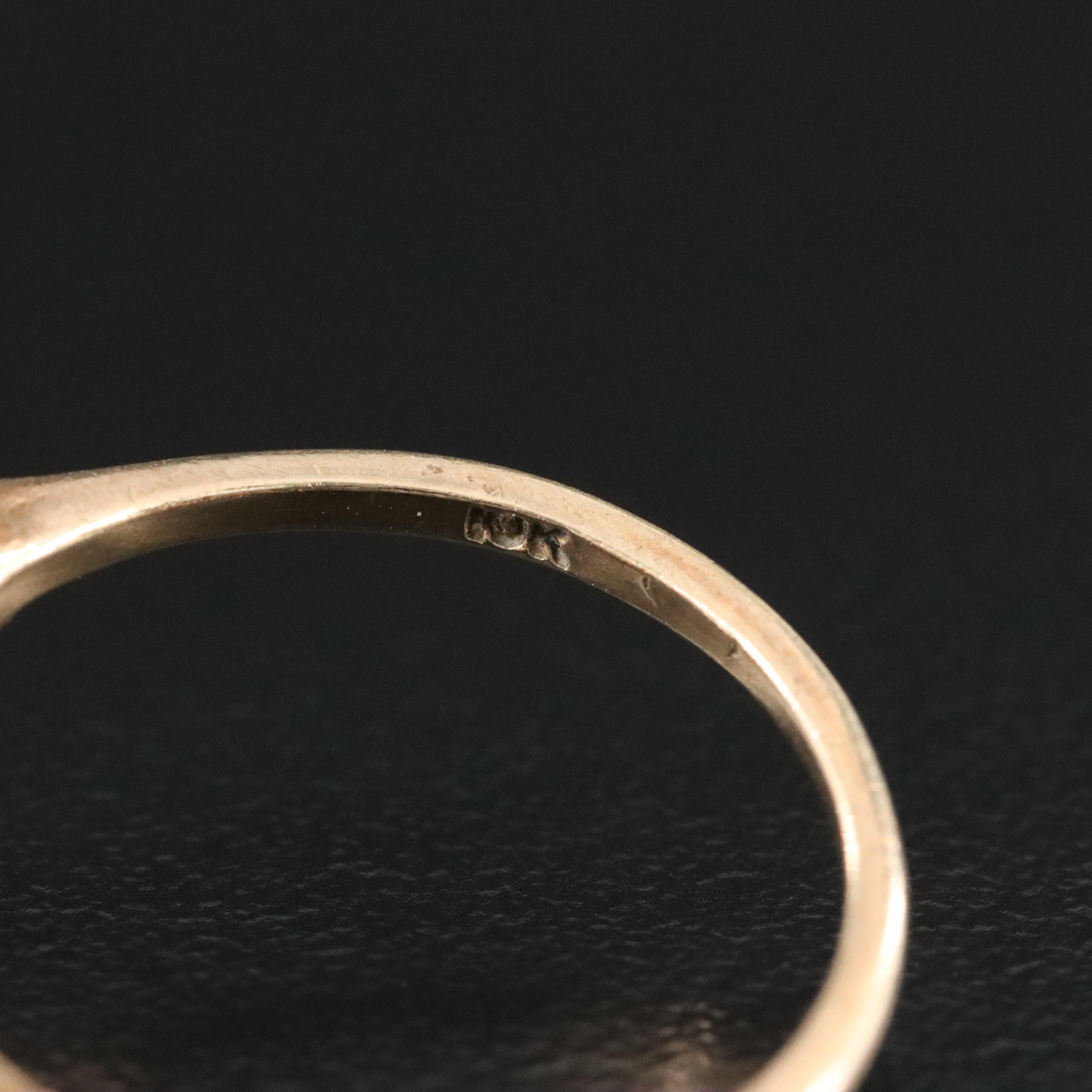 Vintage 10K Pearl Ring