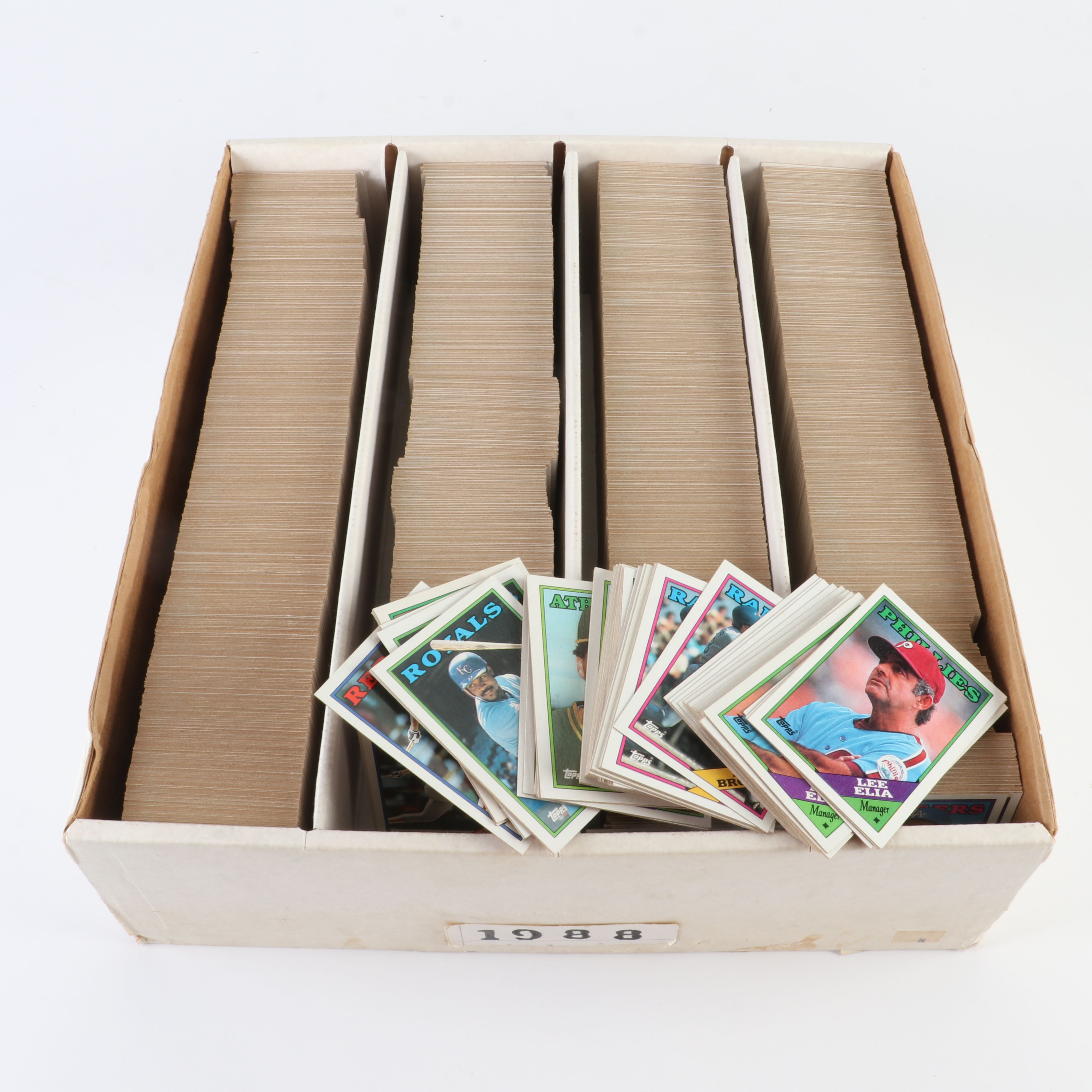 Five Large Boxes of Sports Trading Cards, 1980s to 1990s