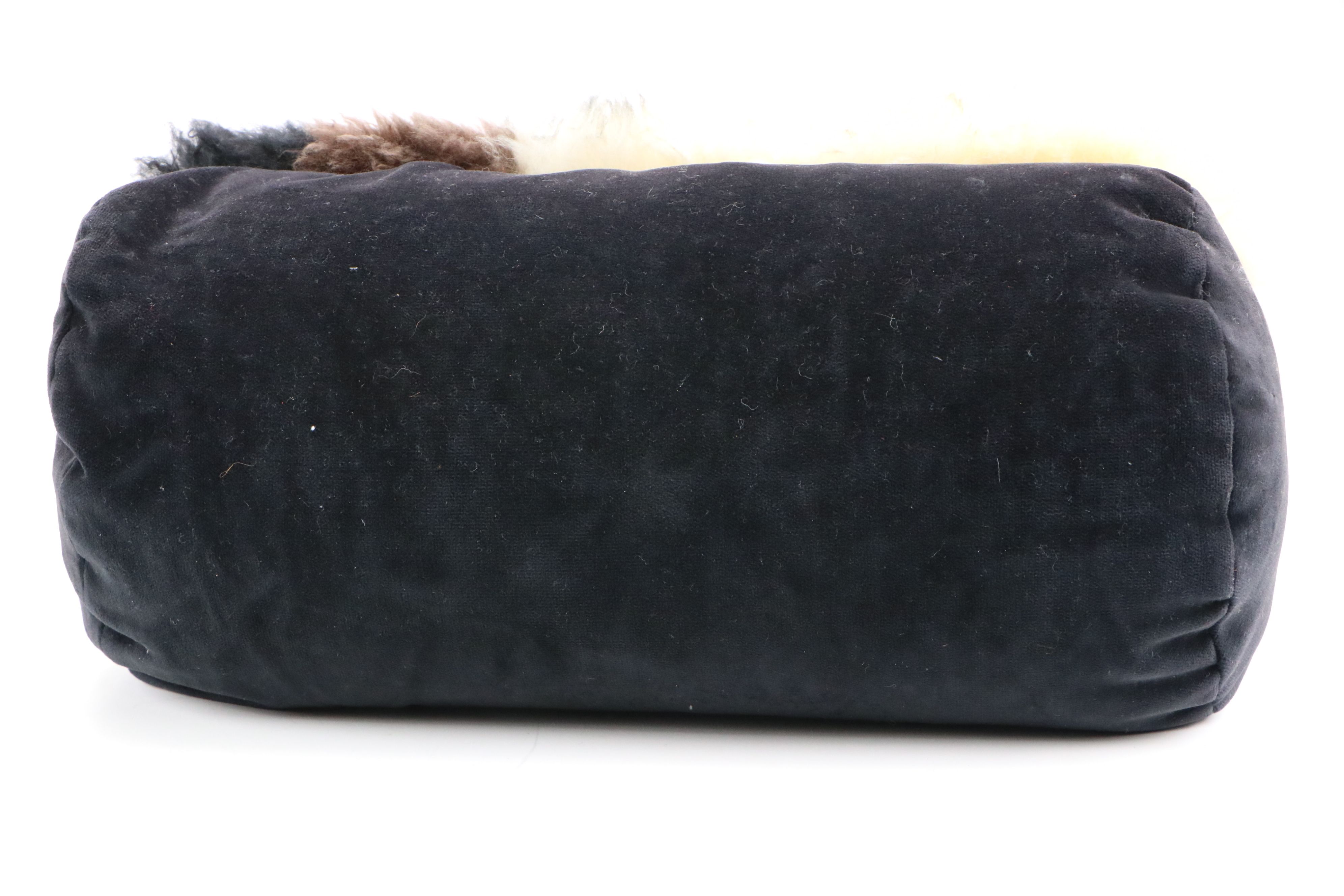 Cincinnati Bengals Needlepoint Pillow with Shearling Neckroll and Other Pillows