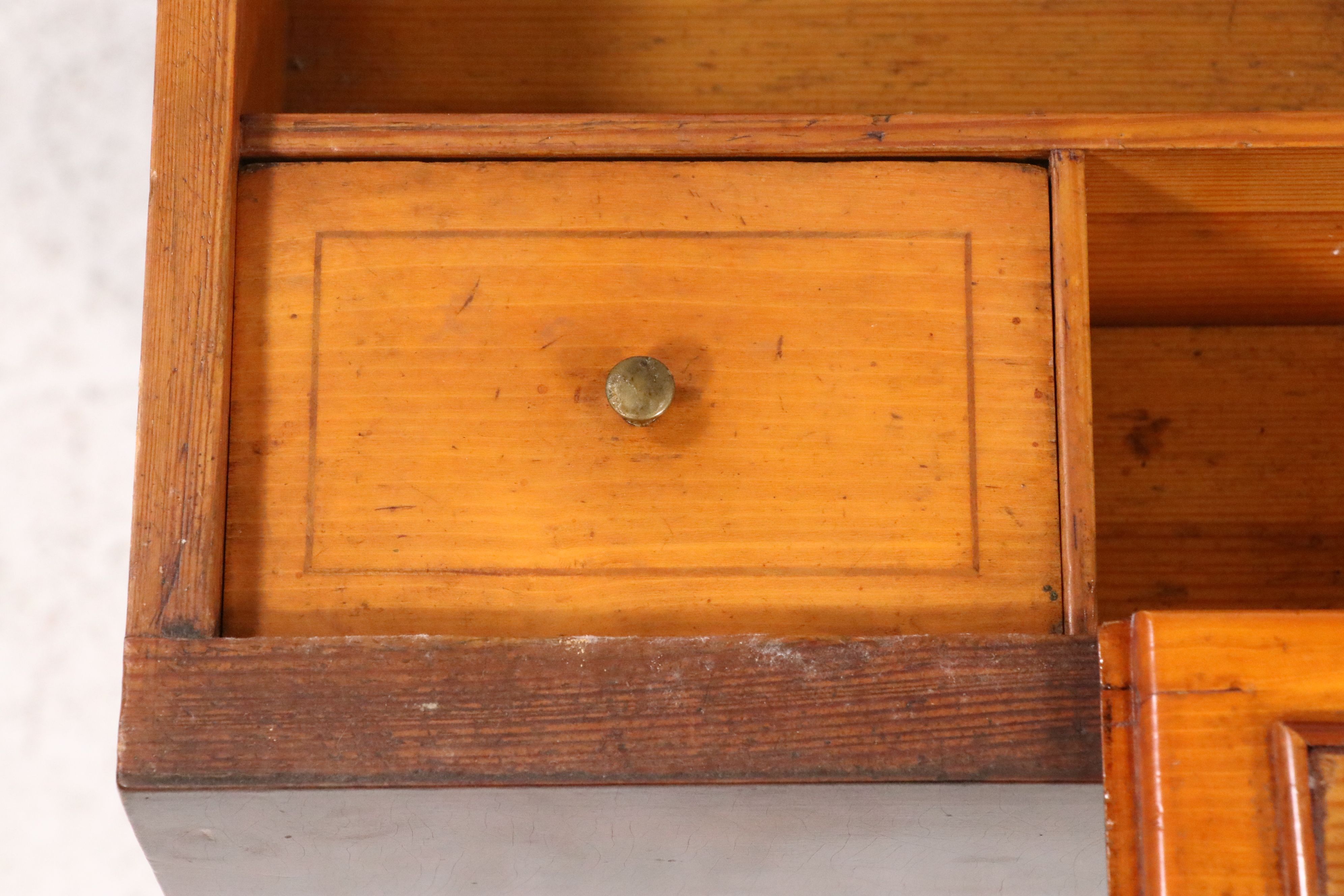 Biedermeier Walnut Worktable with Fitted Drawer