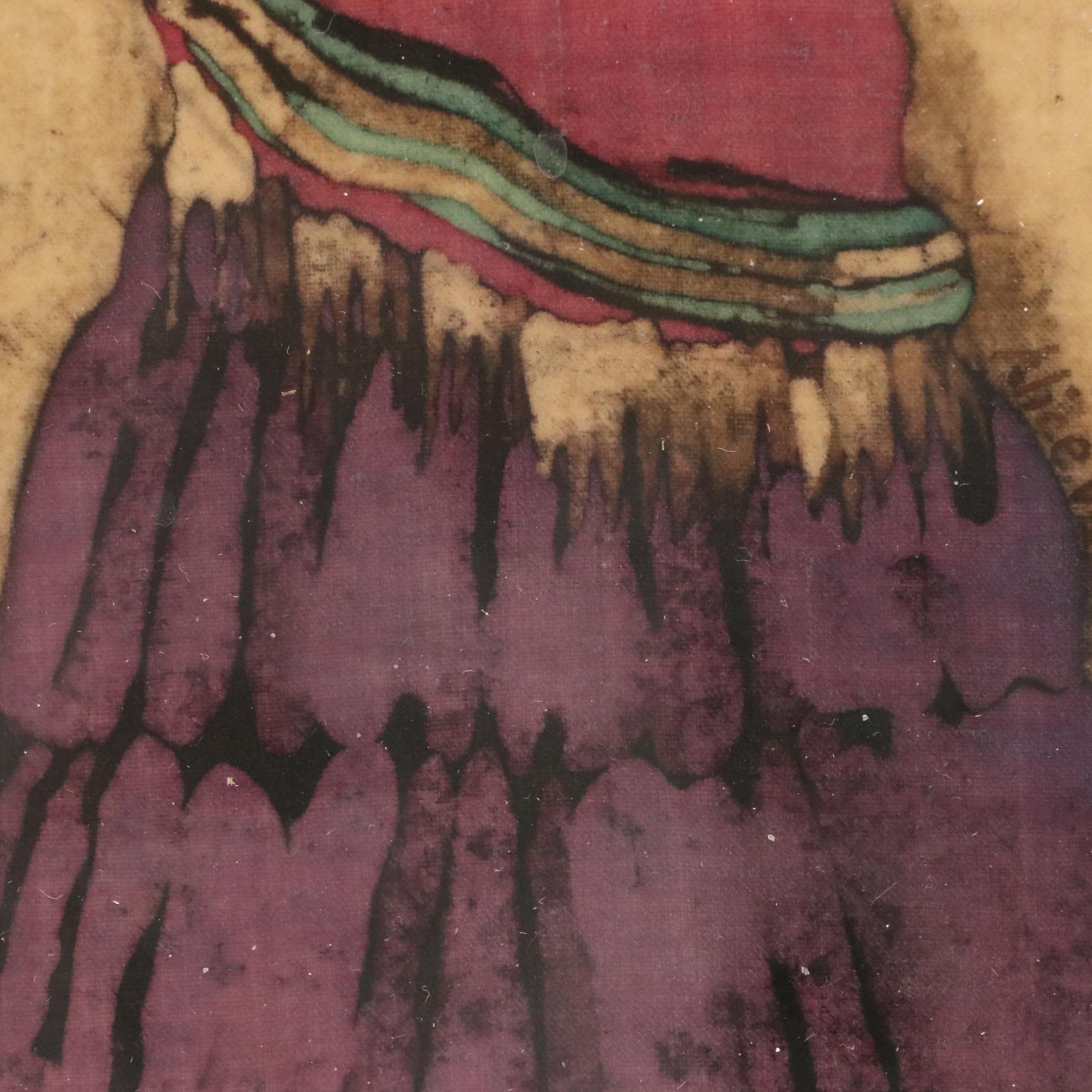 Alice Valdez Batik Portraits of Native American Women, 1983