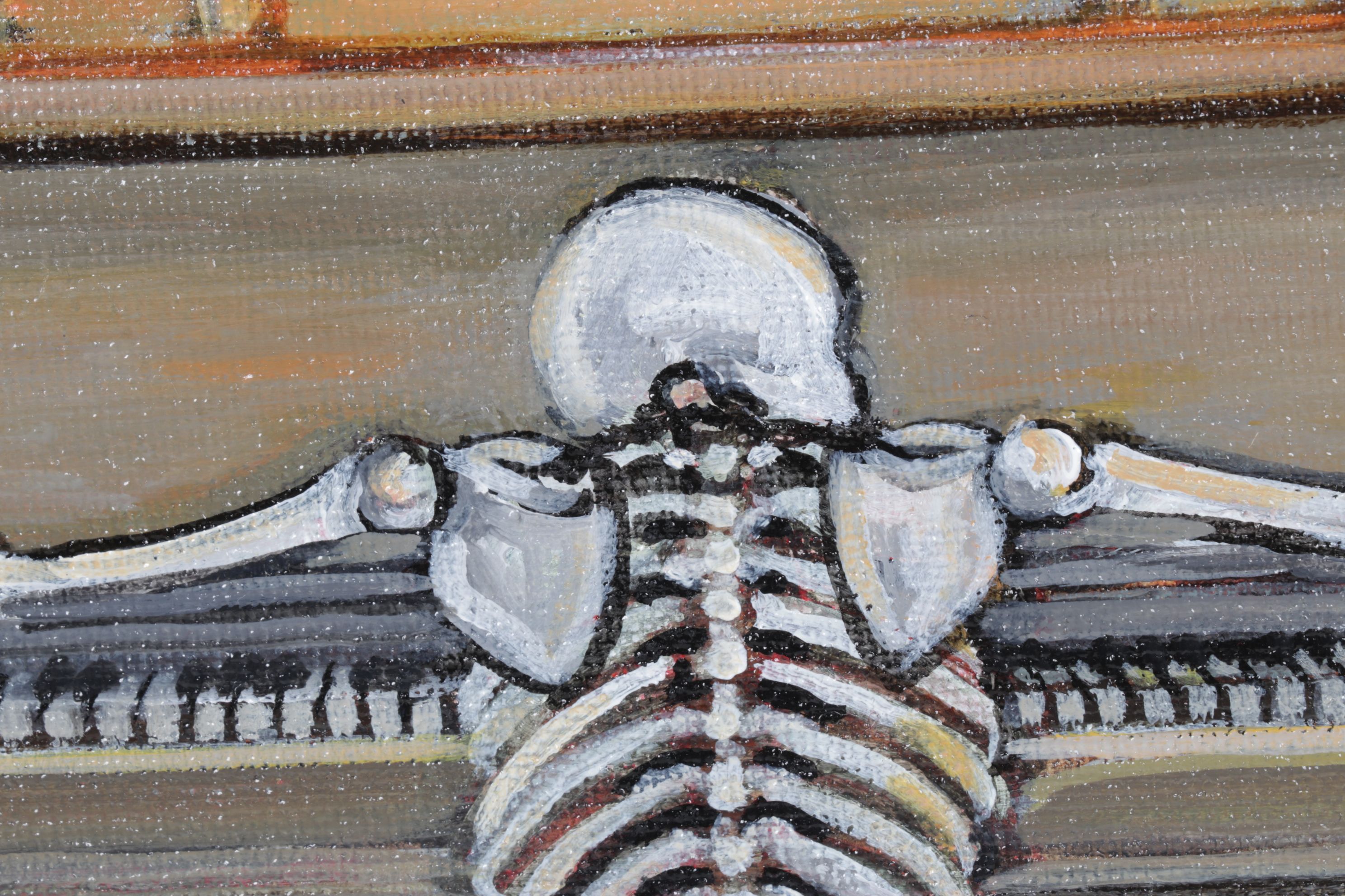 Holly Hammeren Surrealist Acrylic Panting "Clair de Tomb", 2025