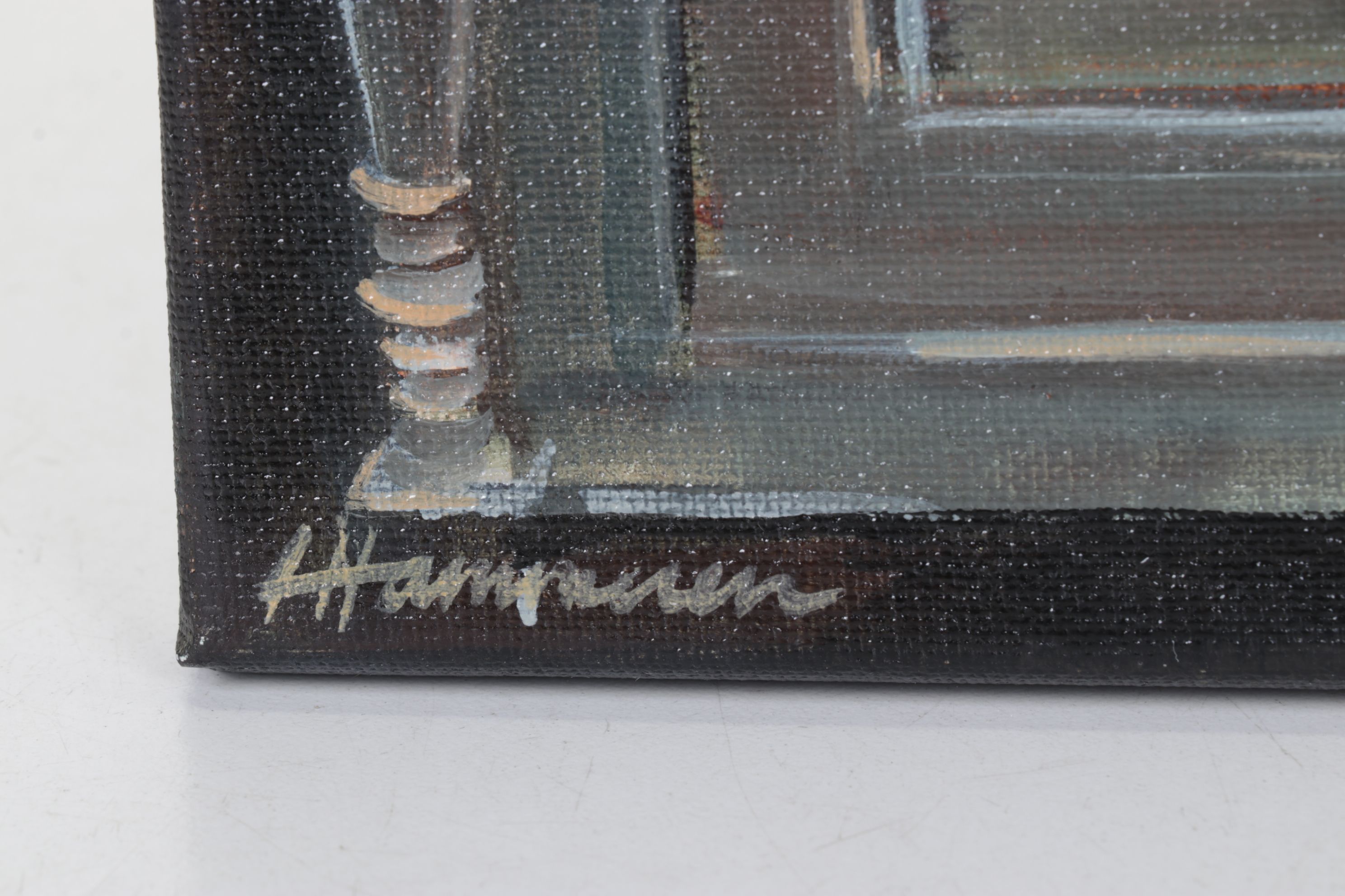 Holly Hammeren Surrealist Acrylic Panting "Clair de Tomb", 2025