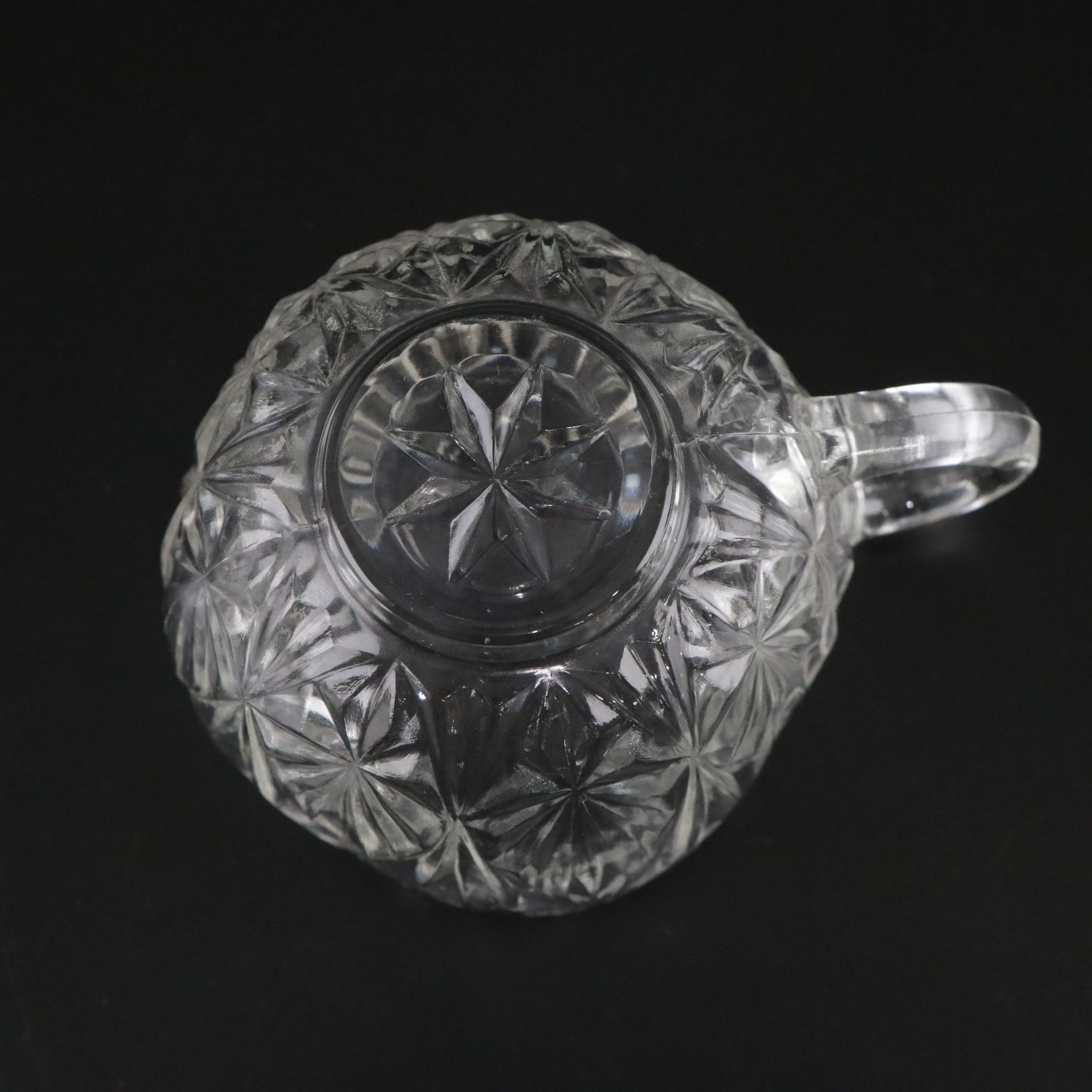 Hazel Atlas "Williamsport" Pressed Glass Punch Bowl and Cups