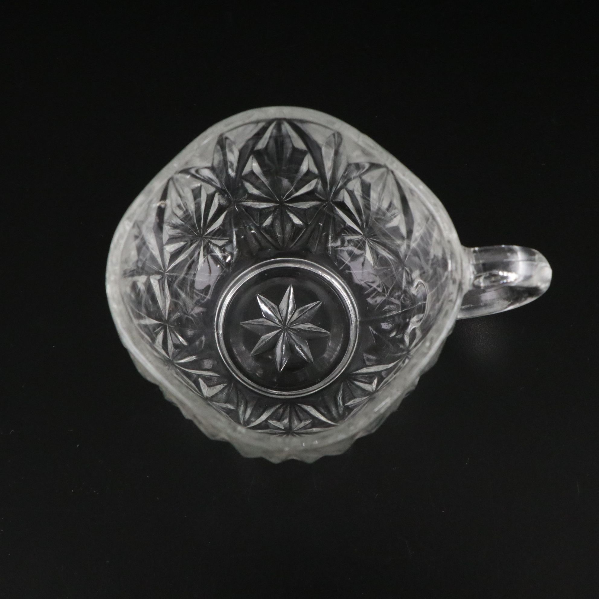 Hazel Atlas "Williamsport" Pressed Glass Punch Bowl and Cups