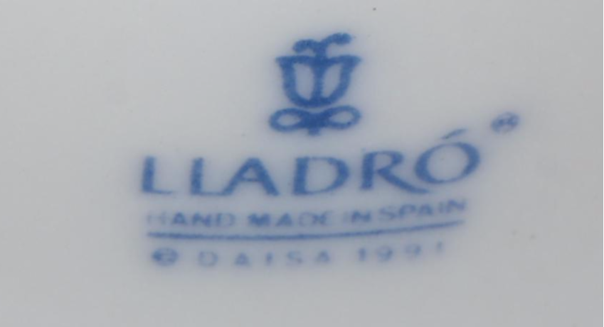 Lladró Porcelain Annual Christmas Bells with Wallace Silver Plate Bell