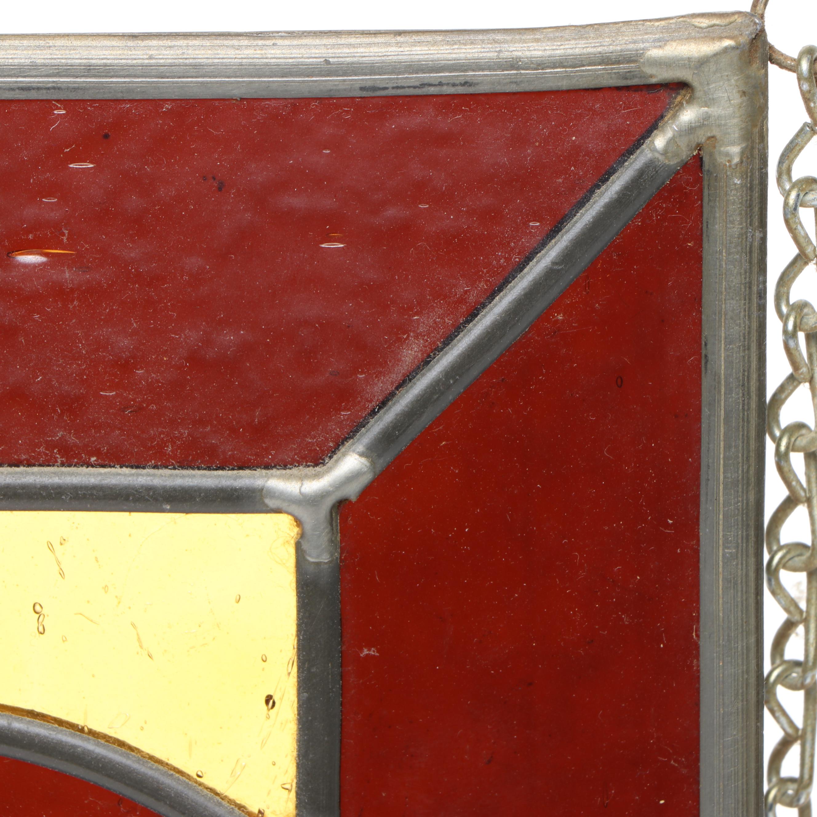 Tulip Slag Glass Hanging Panel