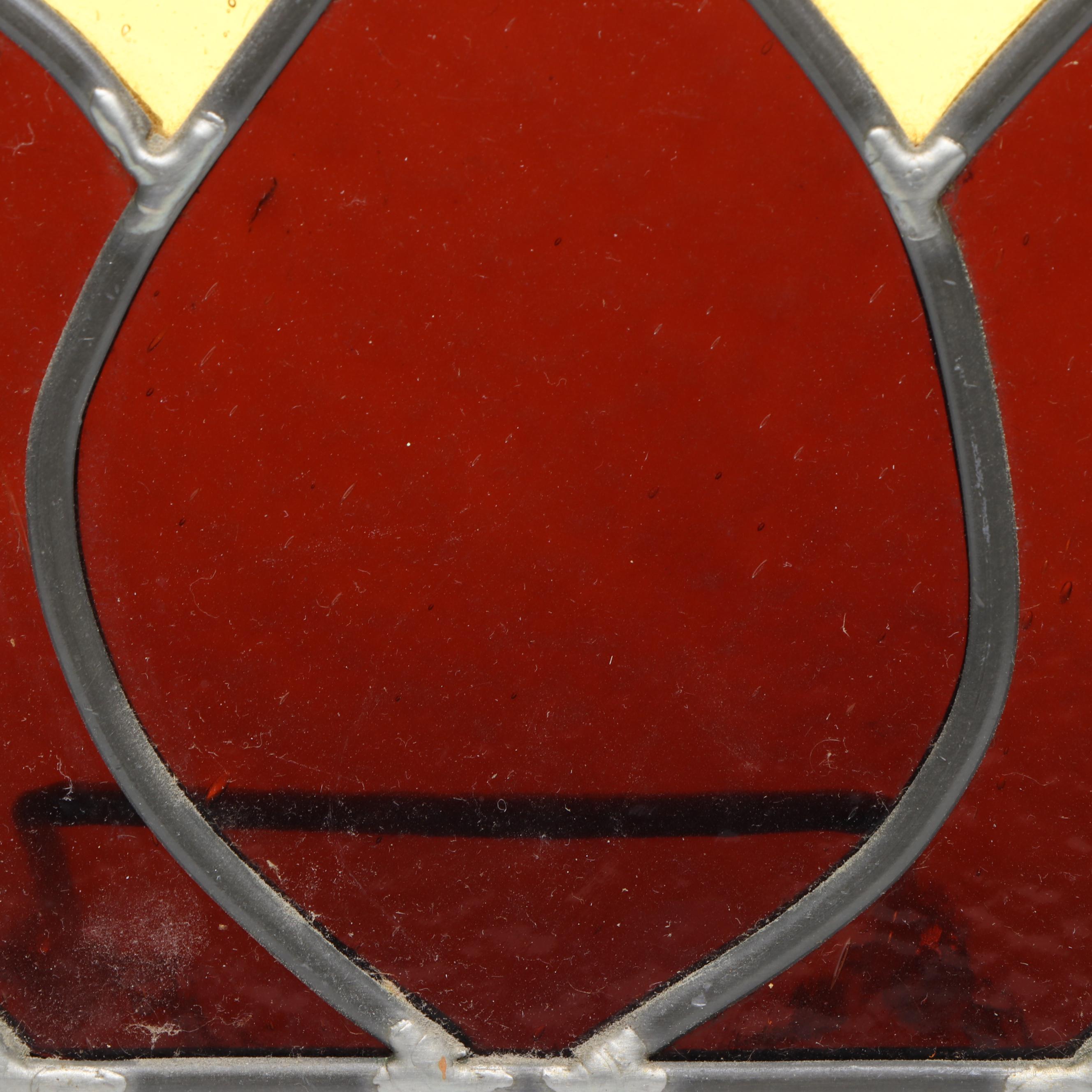 Tulip Slag Glass Hanging Panel