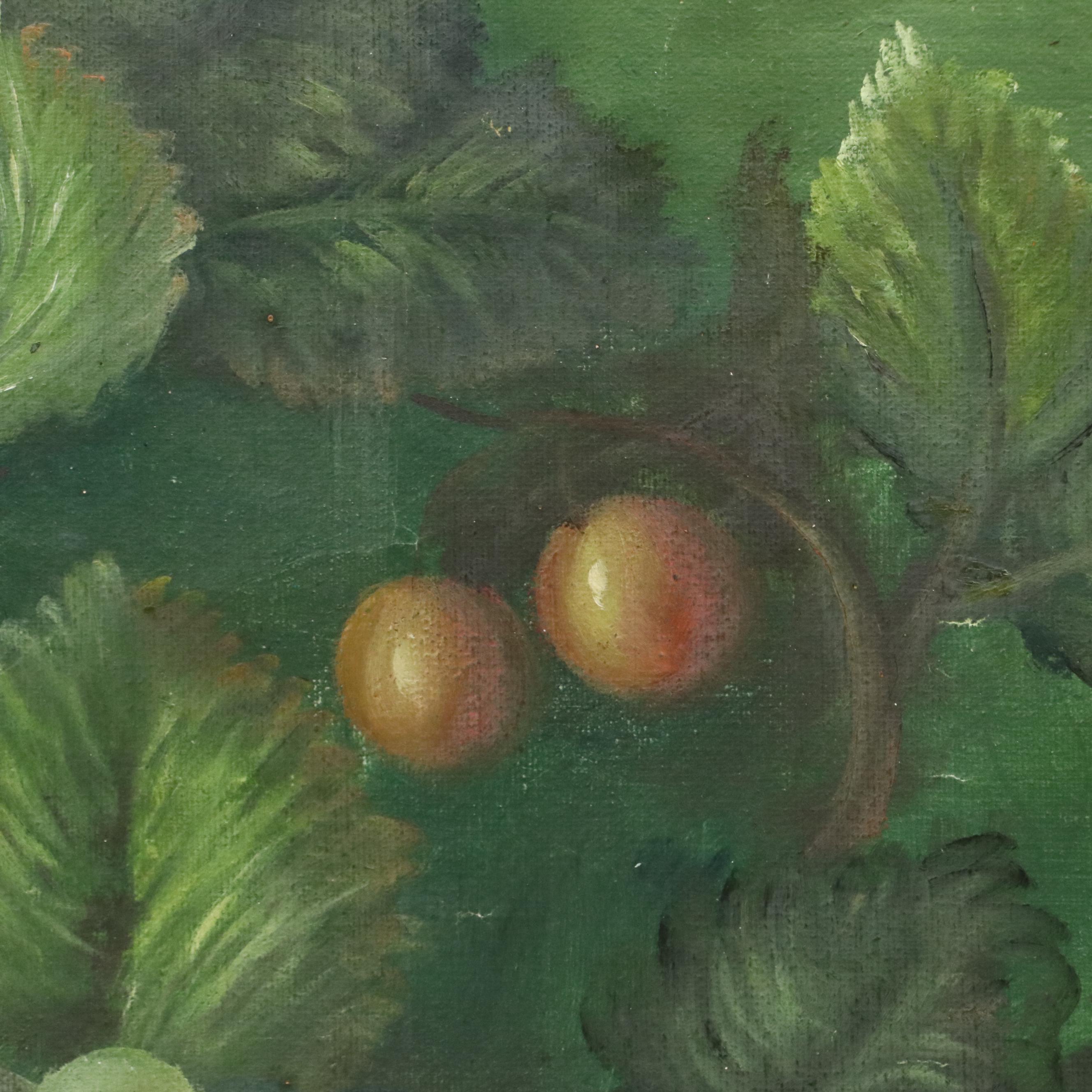 M. Aaron Fruit Still Life Oil Painting, Late 20th/21st Century