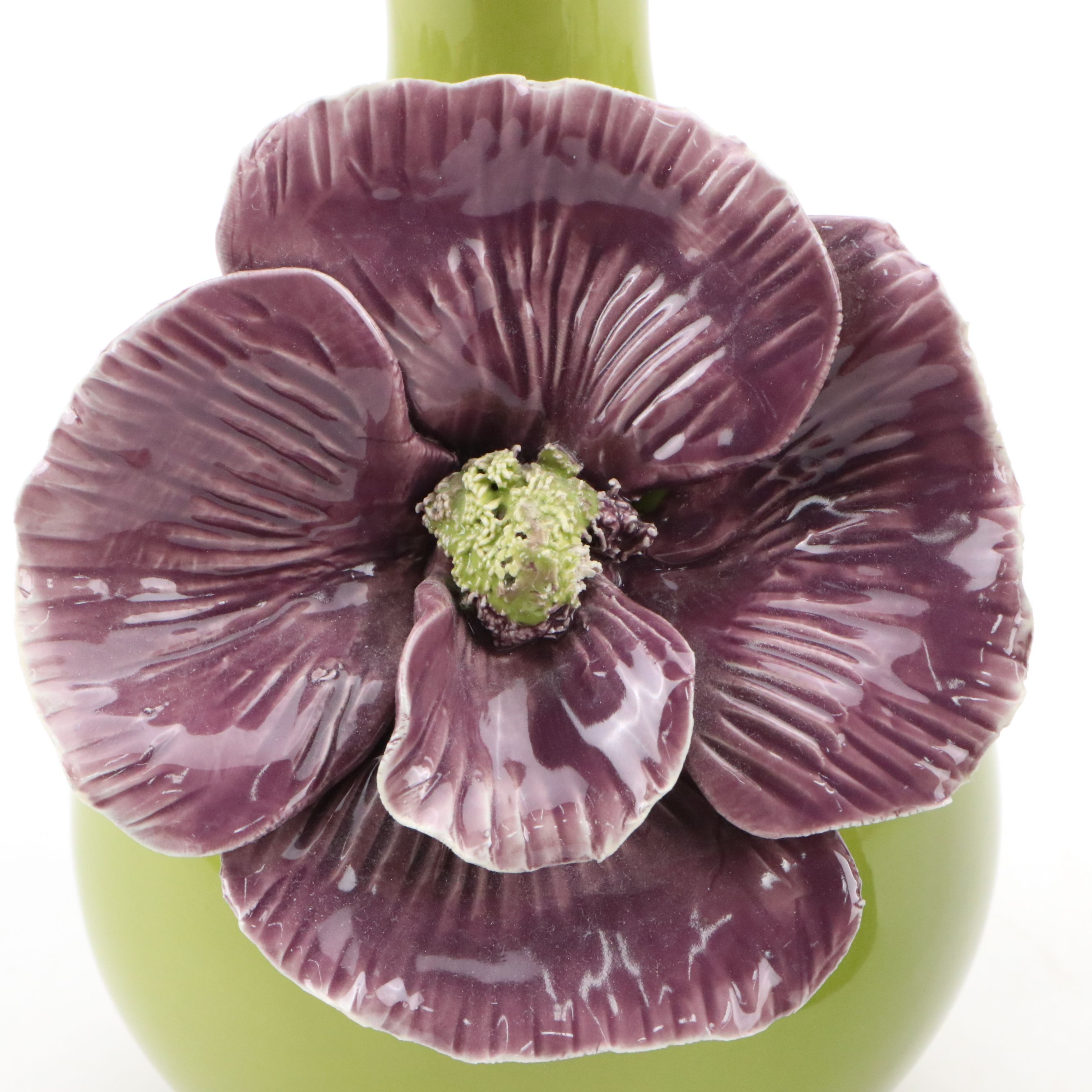 Anthropologie "Rose of Sharon" Vase with Parrot Figurines and More Ceramics