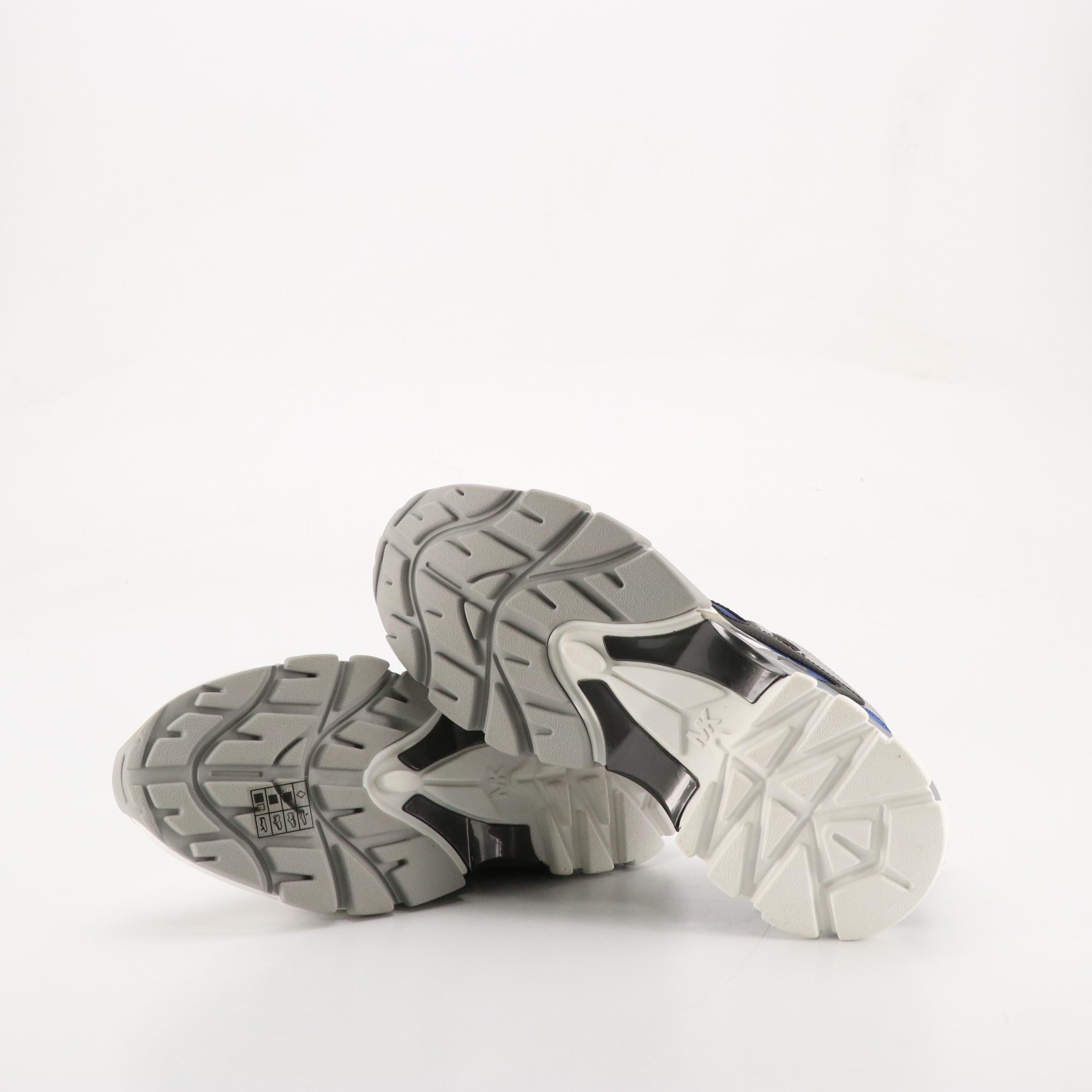 Men's Michael Kors "Nick" Trainers in "Twilight Blue" Mesh and Leather, With Box