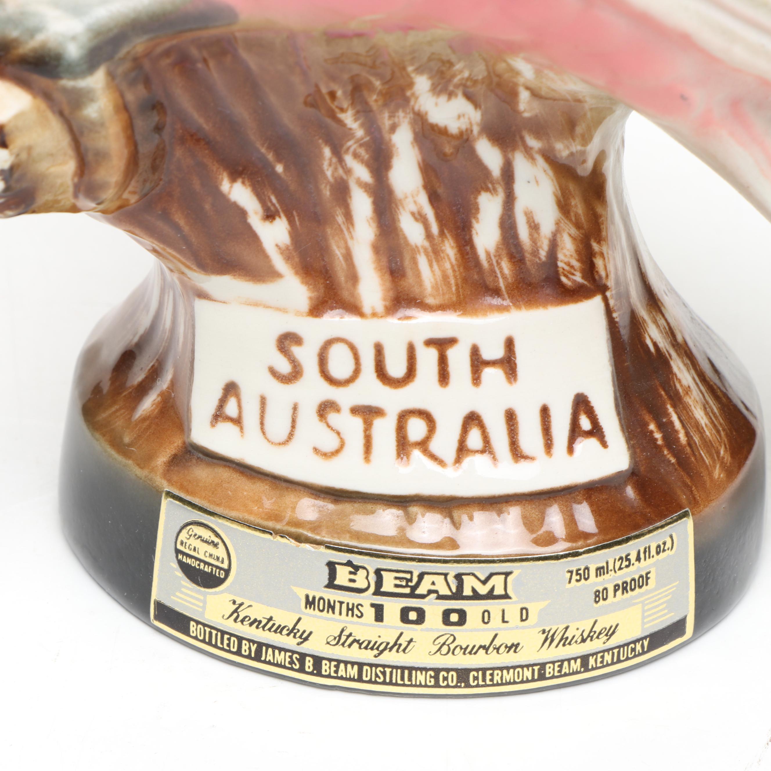 Jim Beam Ceramic Whiskey Decanters, 1970s