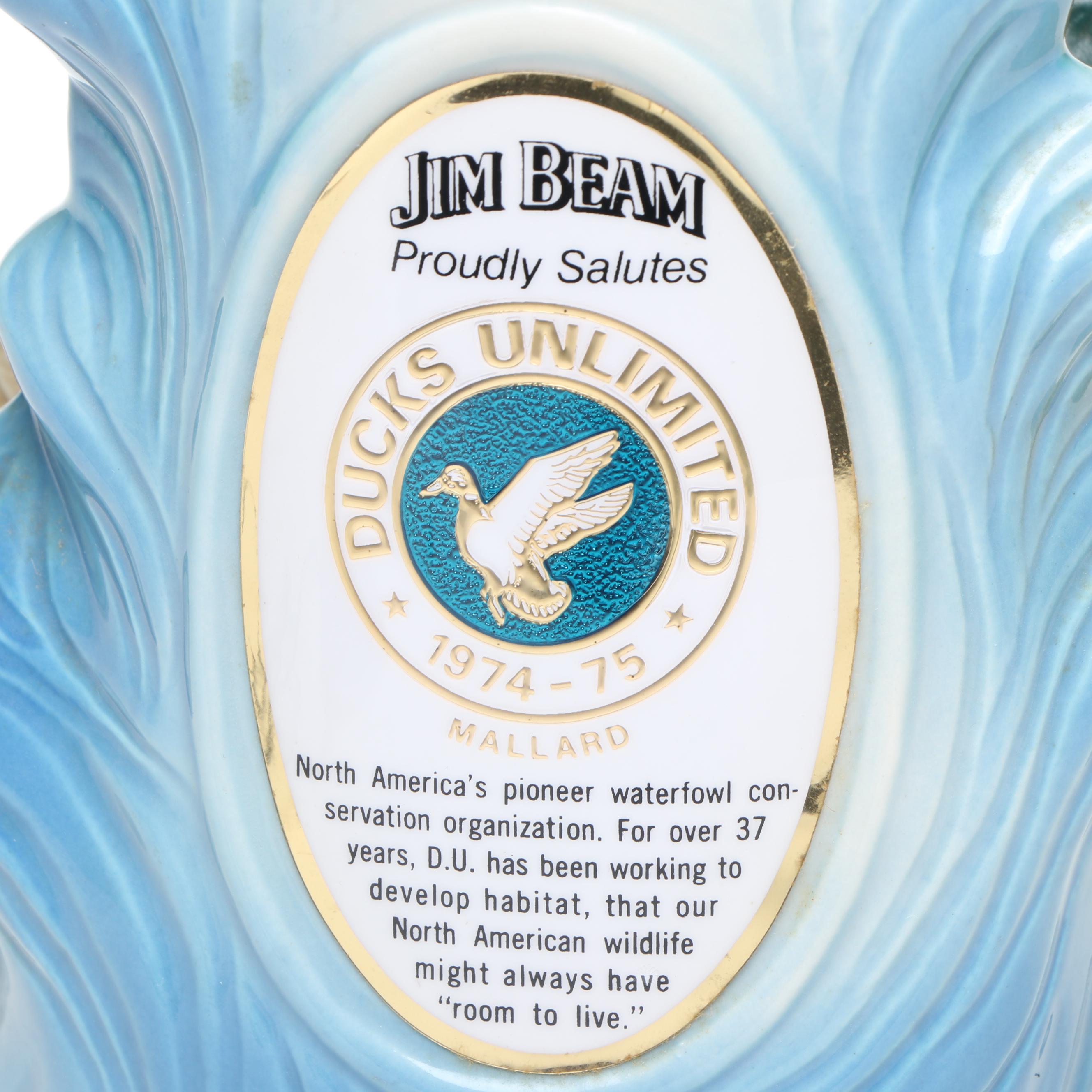 Jim Beam Ceramic Whiskey Decanters, 1970s