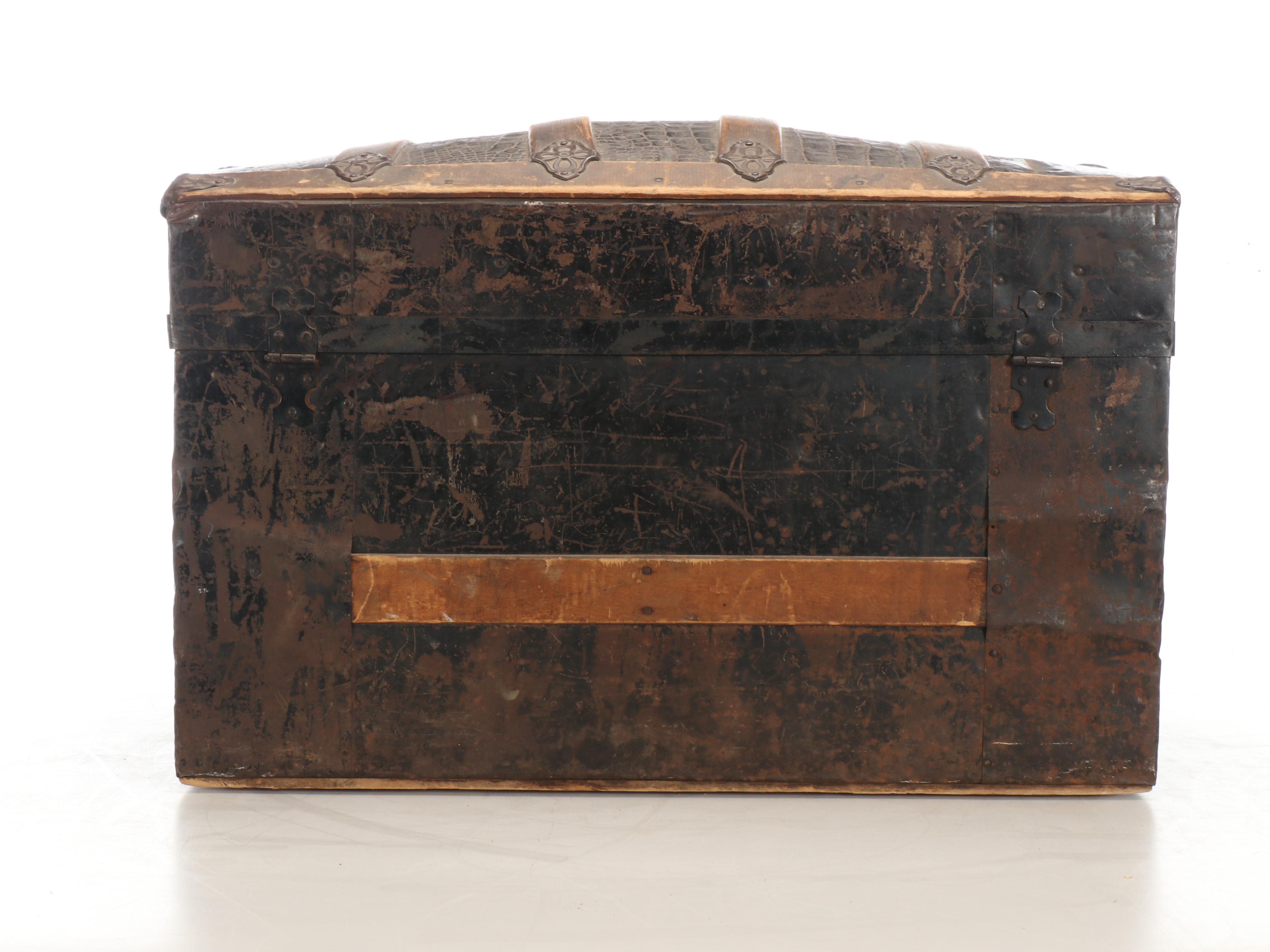 Gator Skin Steamer Trunk