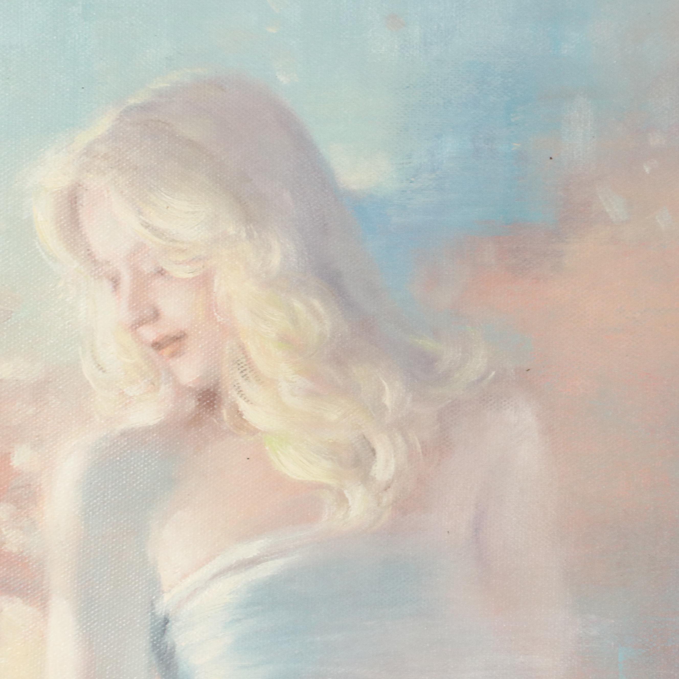 N. Ming Figural Oil Painting, 21st Century