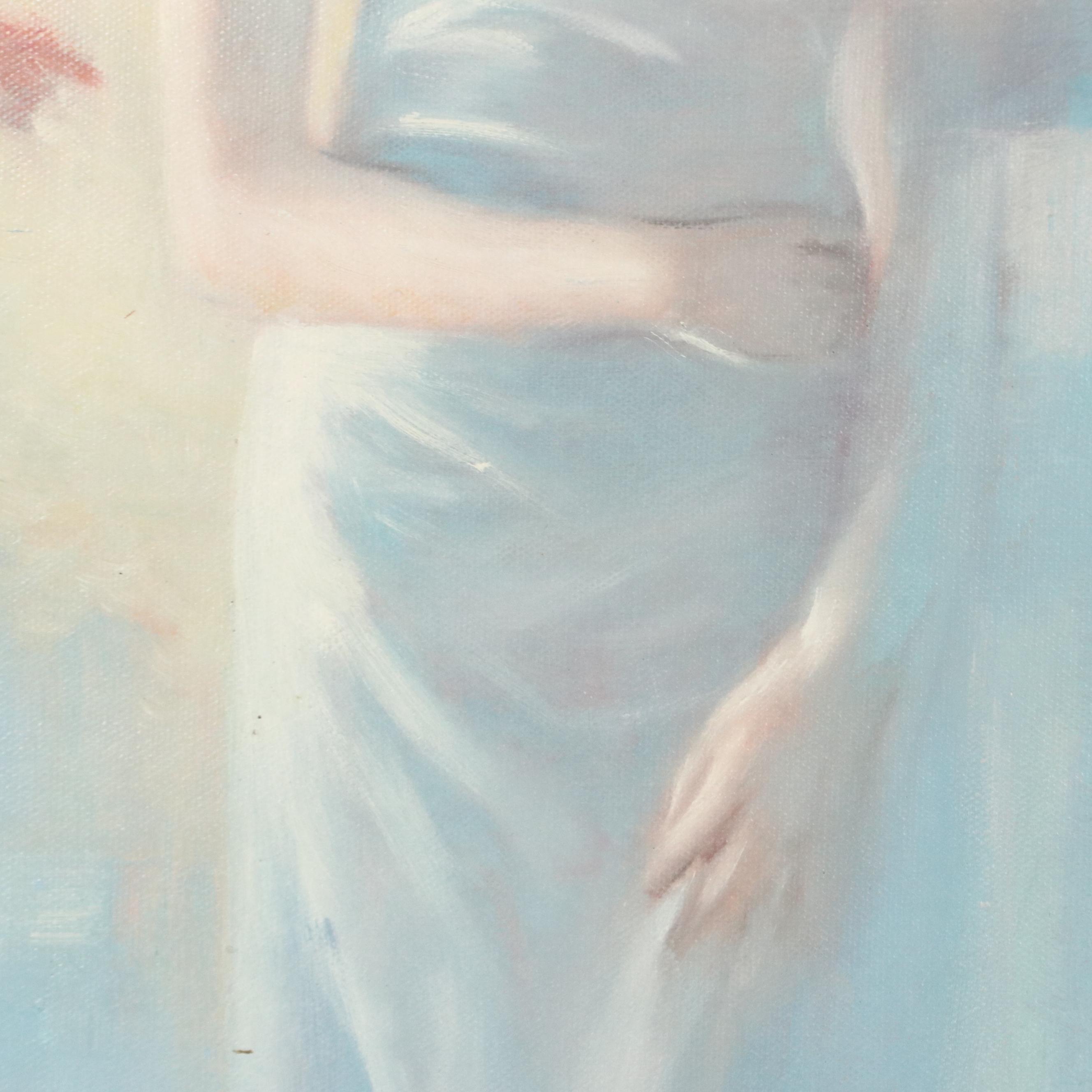 N. Ming Figural Oil Painting, 21st Century