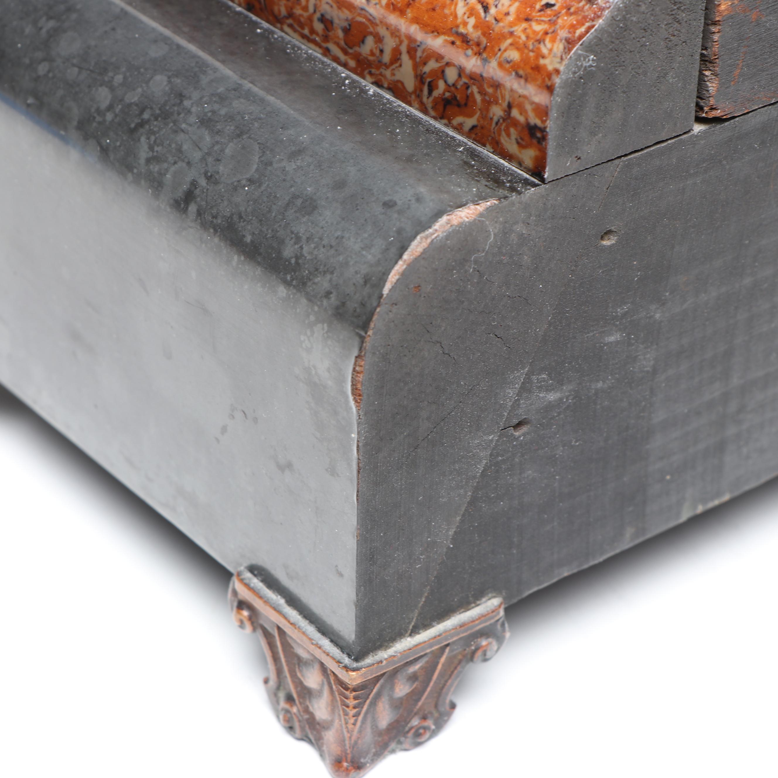 Seth Thomas Lion Head Adamantine Mantel Clock, Late 19th/Early 20th Century