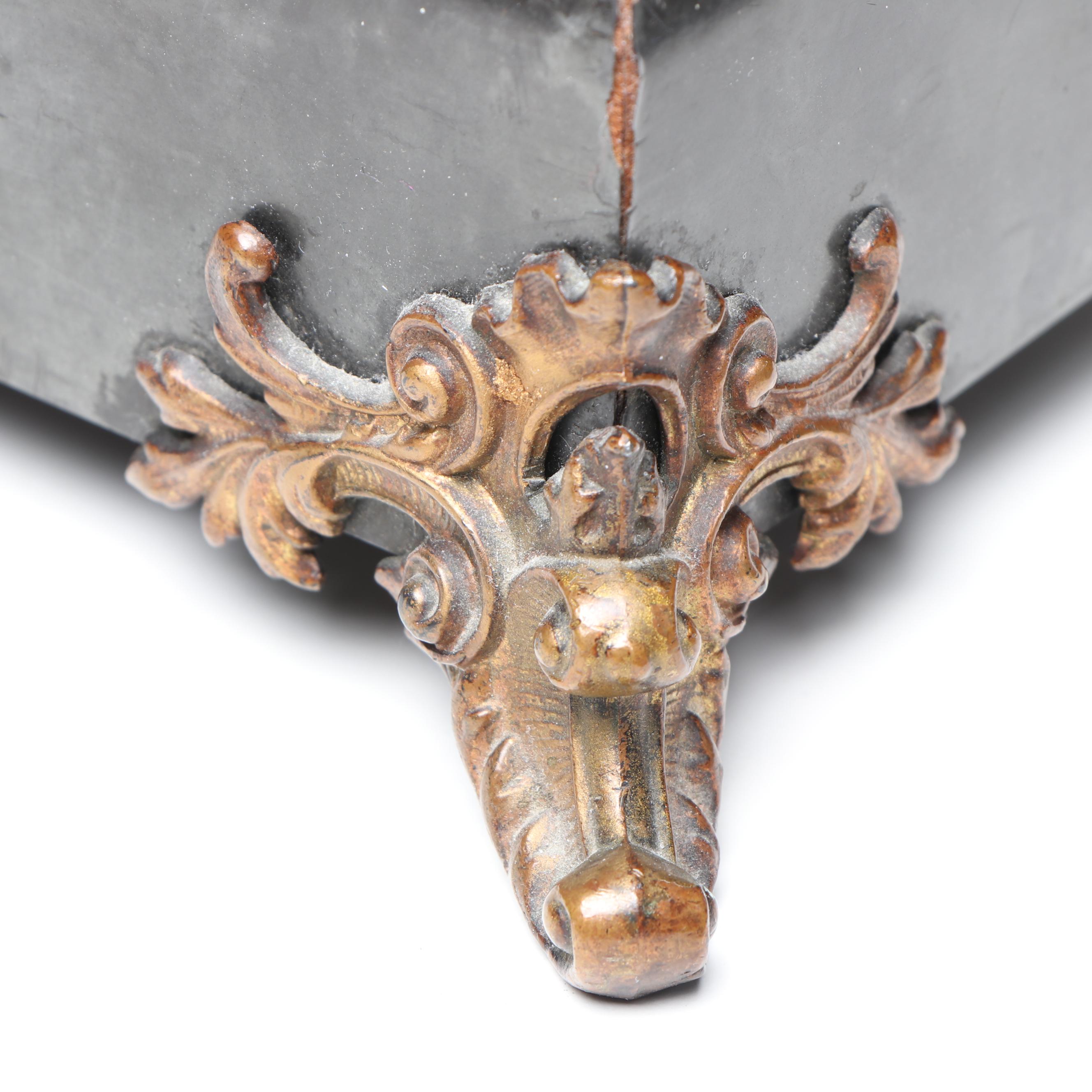 Seth Thomas Lion Head Adamantine Mantel Clock, Late 19th/Early 20th Century