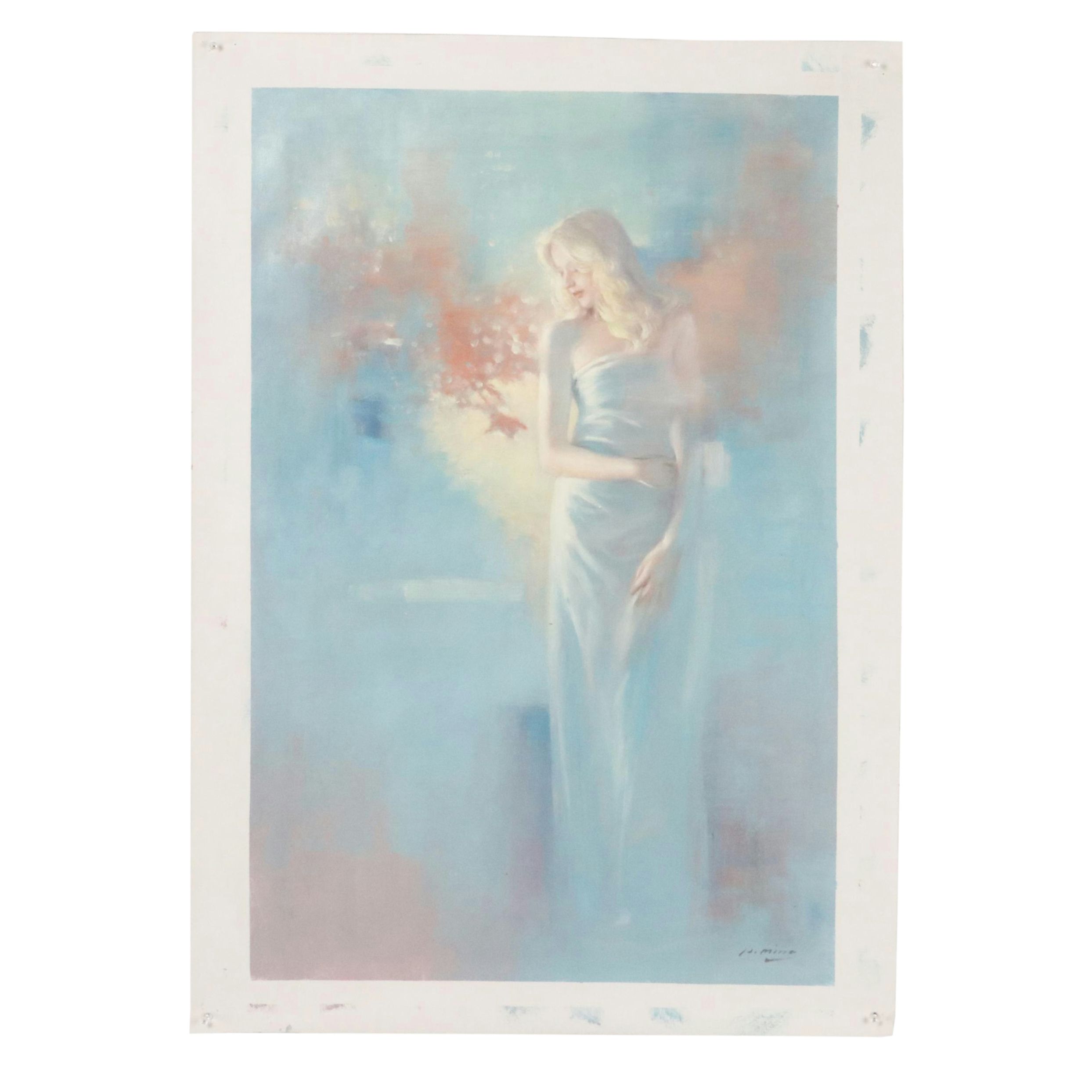 N. Ming Figural Oil Painting, 21st Century