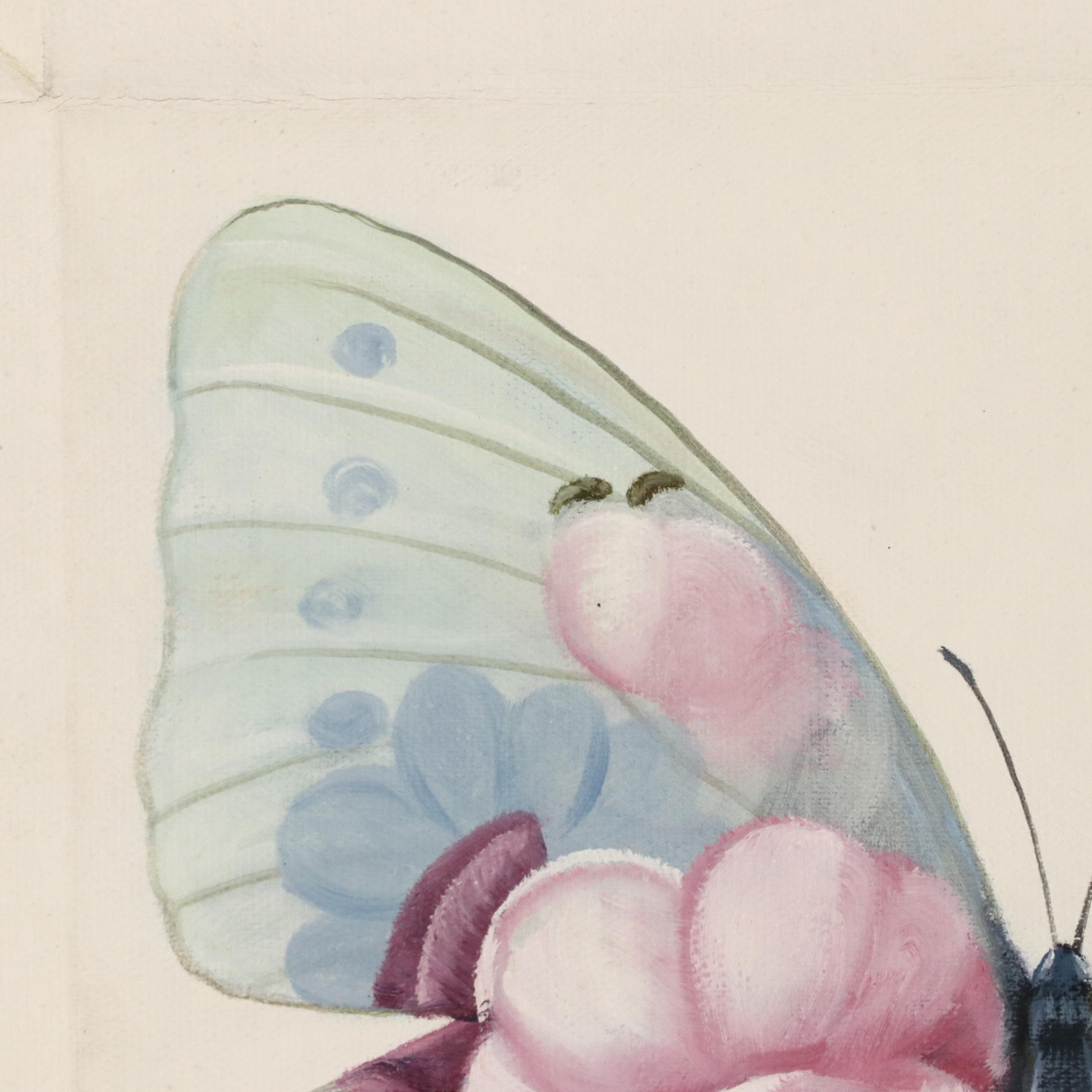 Castello Oil Painting of a Butterfly