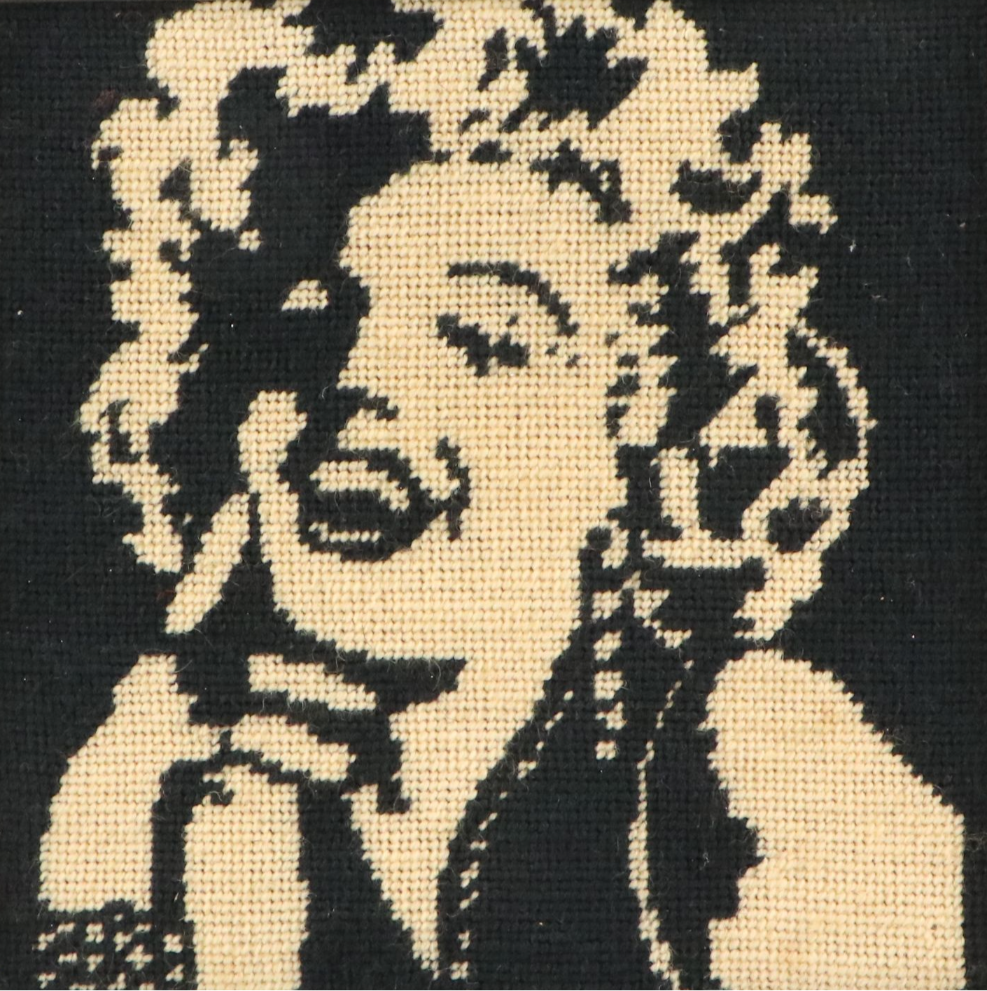 Pop Art Needlepoint Panel of Marilyn Monroe