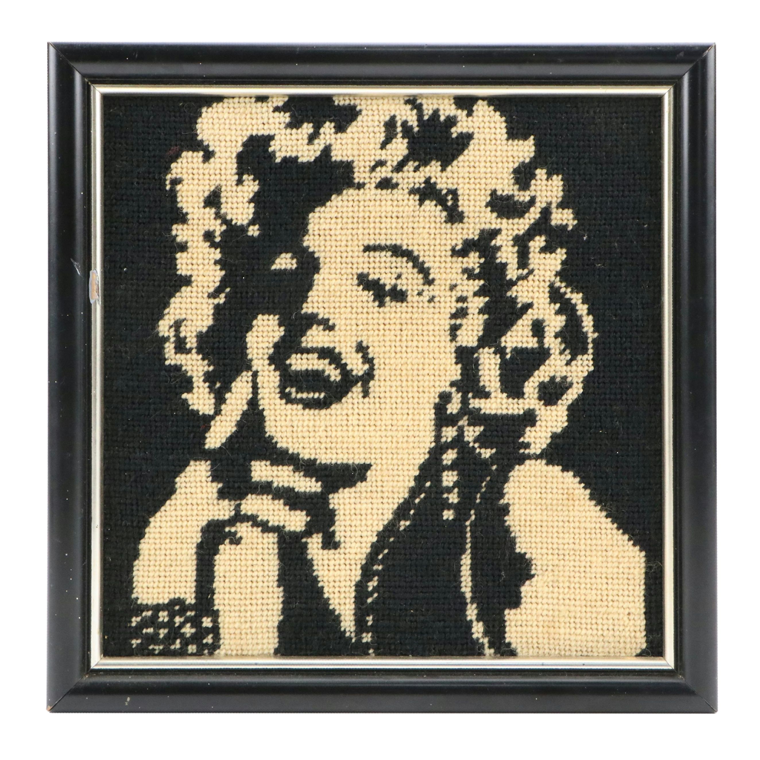 Pop Art Needlepoint Panel of Marilyn Monroe