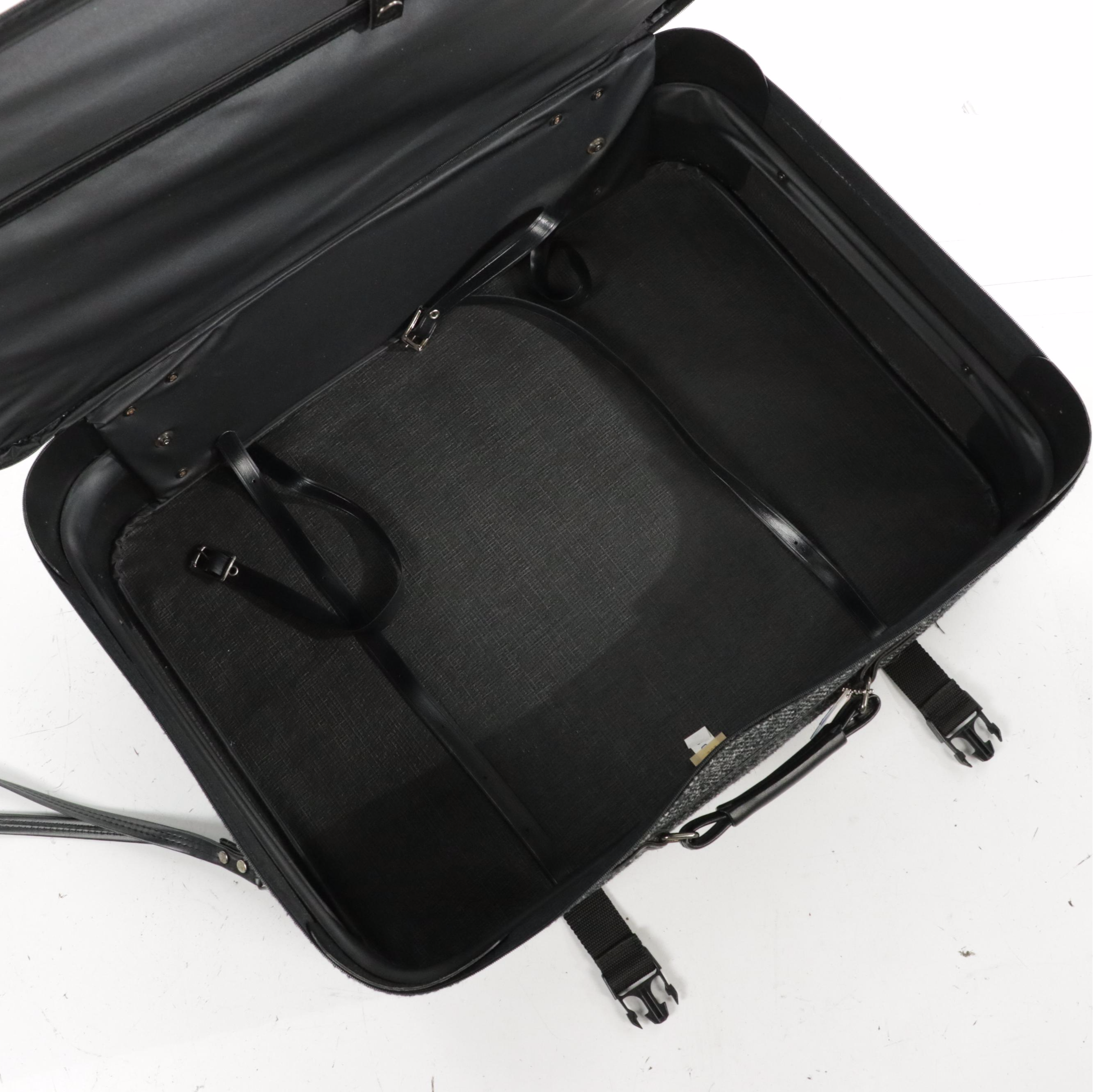 American Tourister Grey Tweed 5-Piece Luggage Set Including Garment Bag, More