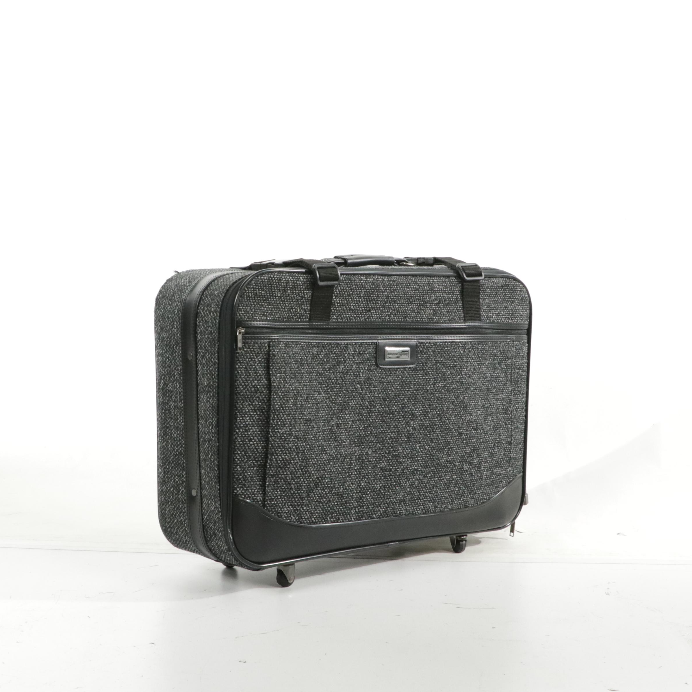 American Tourister Grey Tweed 5-Piece Luggage Set Including Garment Bag, More